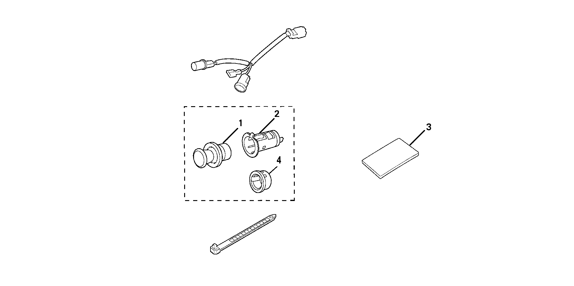 Diagram CIGARETTE LIGHTER (3) for your Honda