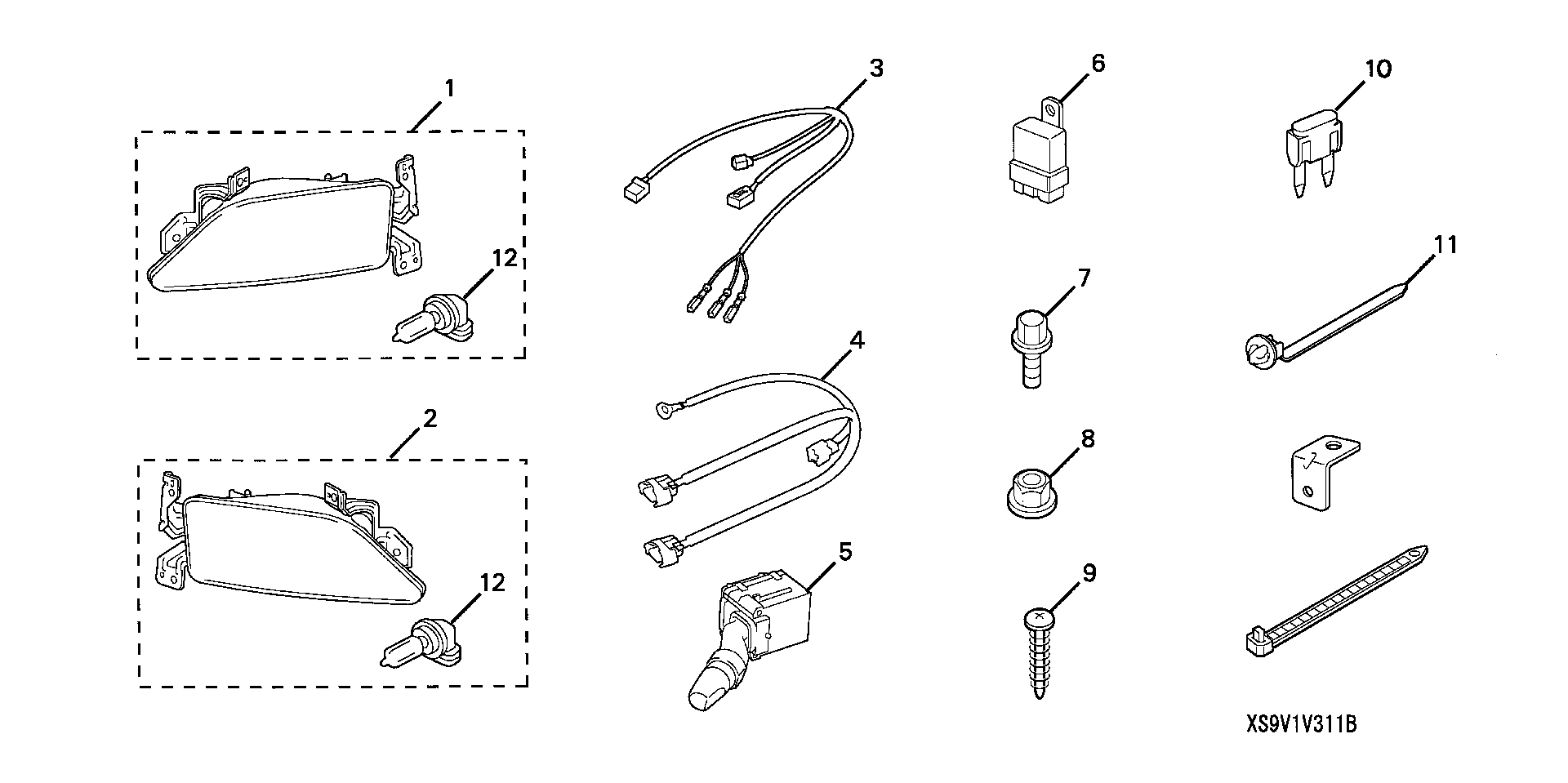 Diagram FOGLIGHT ('06-'07) for your Honda Pilot  