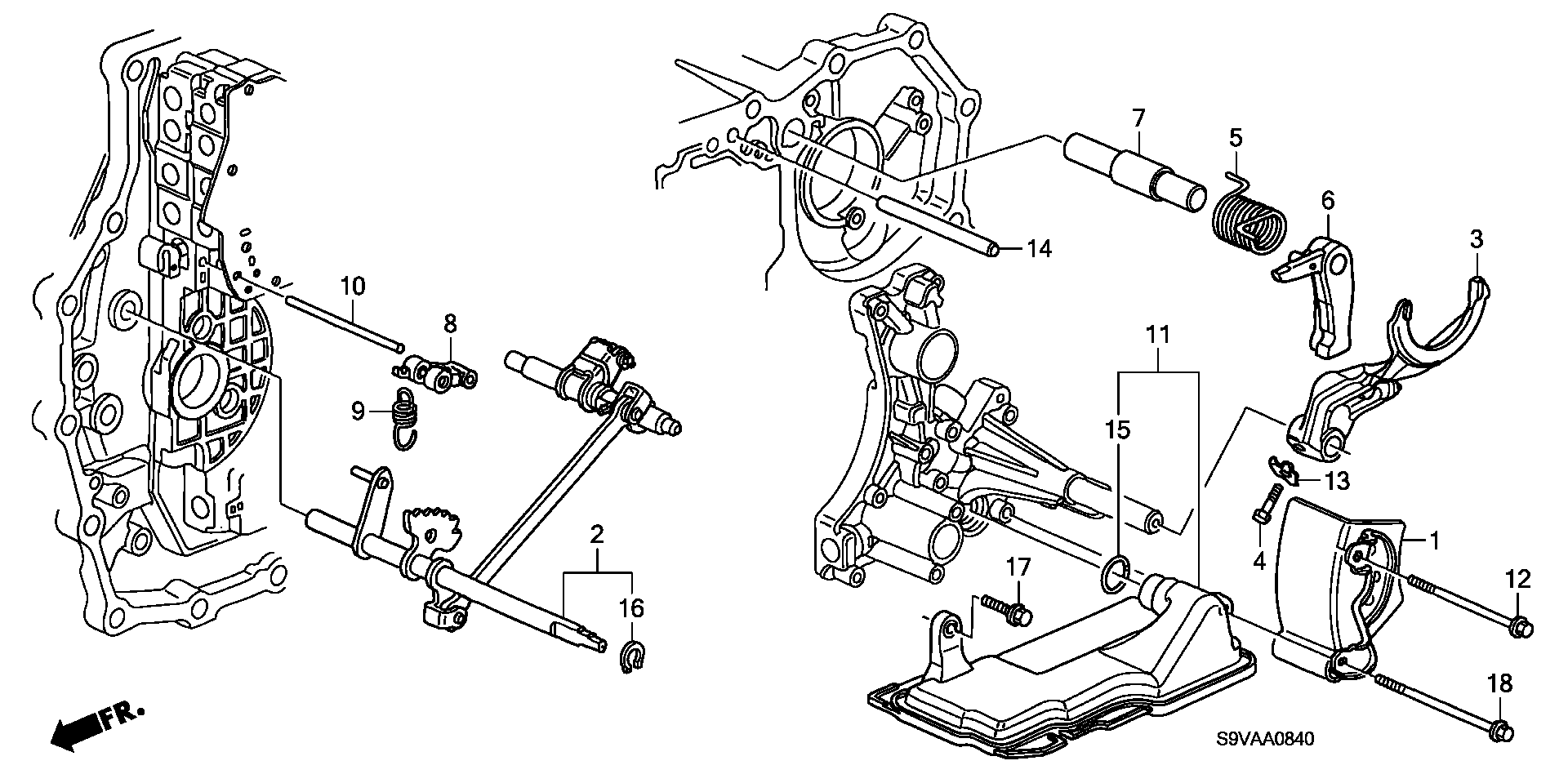 Diagram SHIFT FORK for your Honda Pilot  