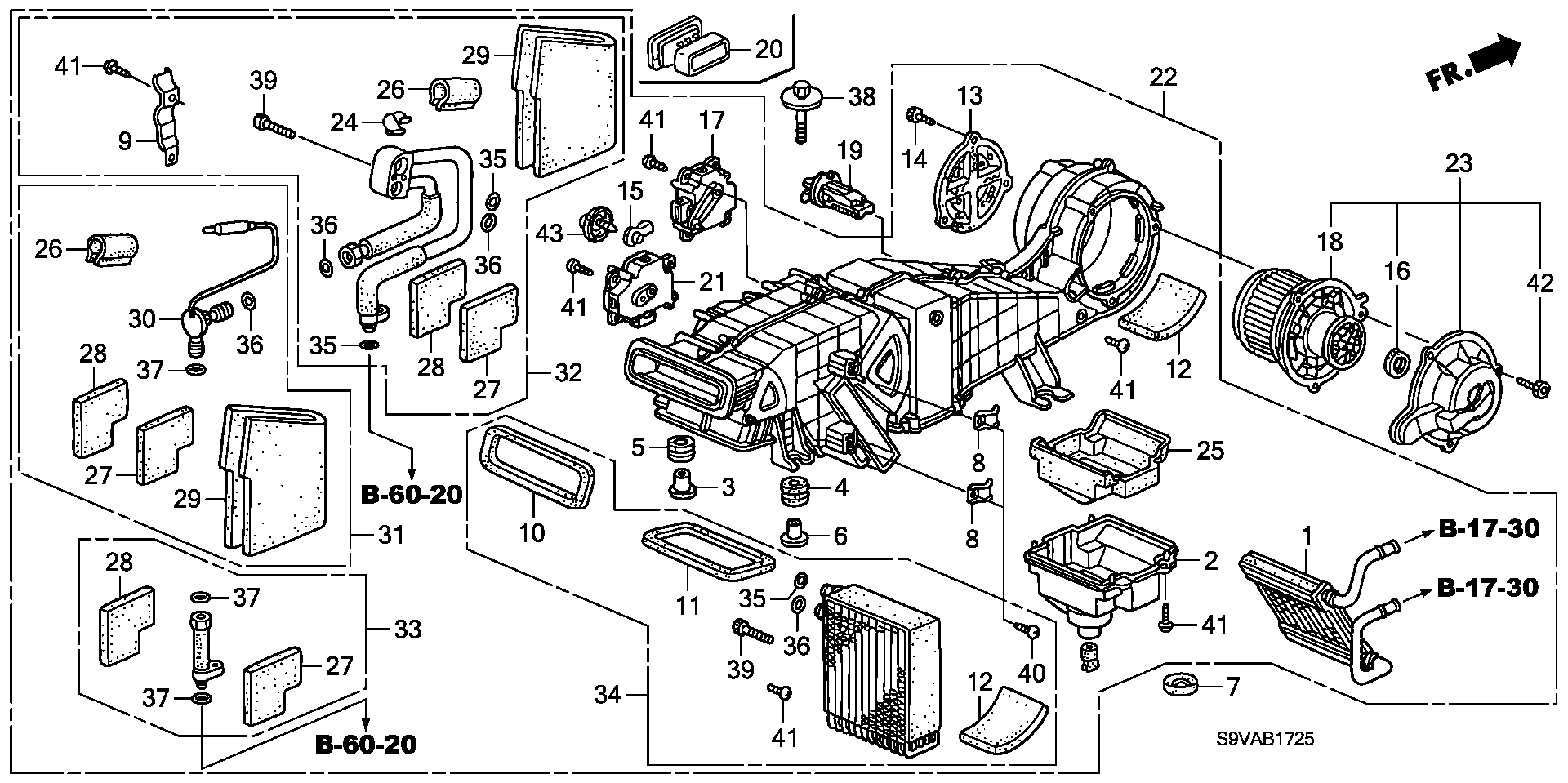 Honda Pilot Valve assy., expansion. Heater, hvac, rear - 80221-S3V-A51 ...