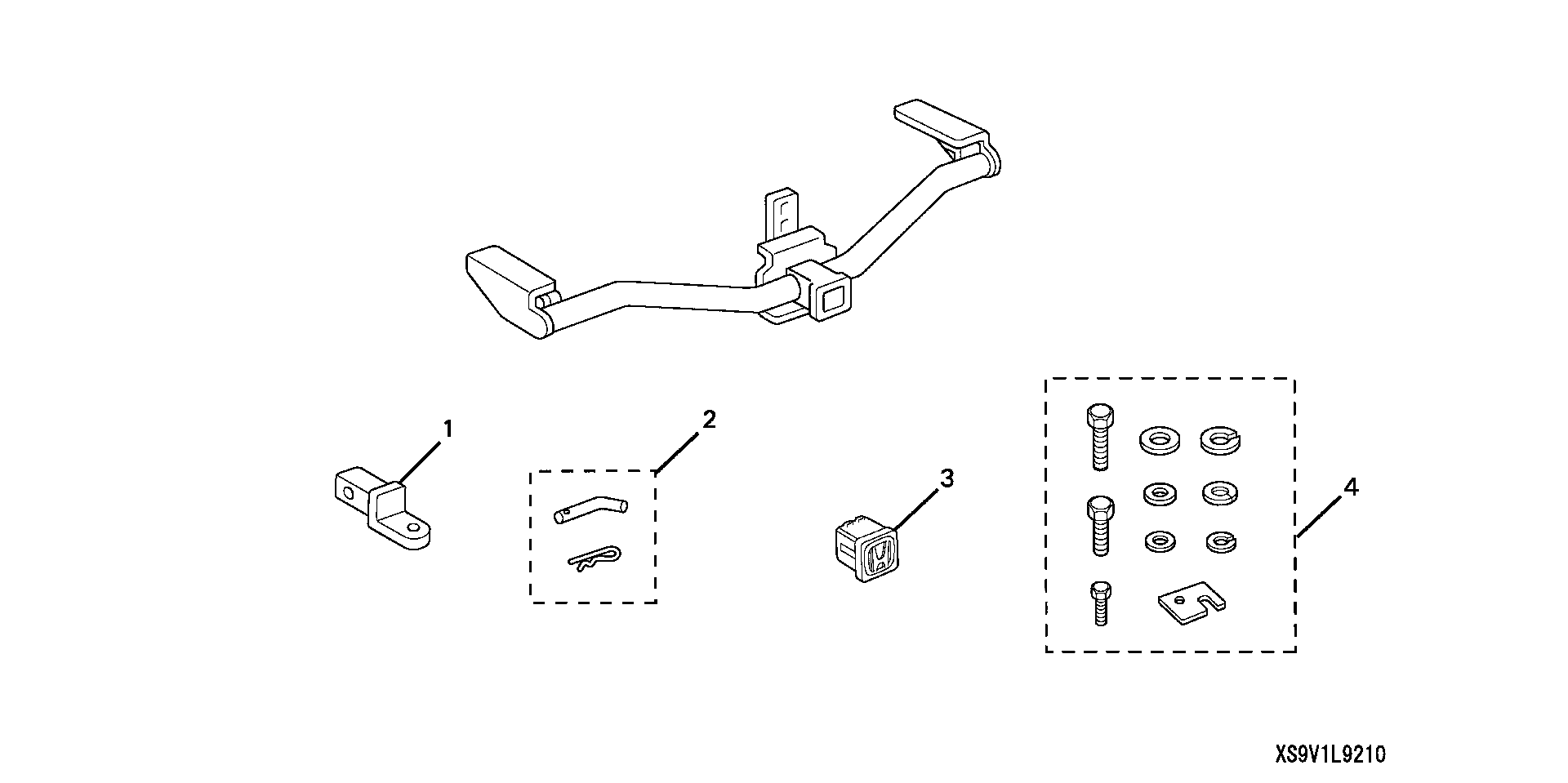 Diagram TRAILER HITCH for your 2006 Honda Accord   