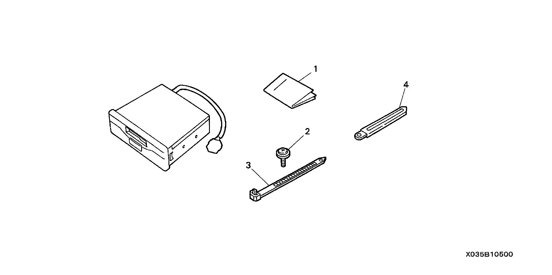 Diagram CASSETTE PLAYER for your Honda