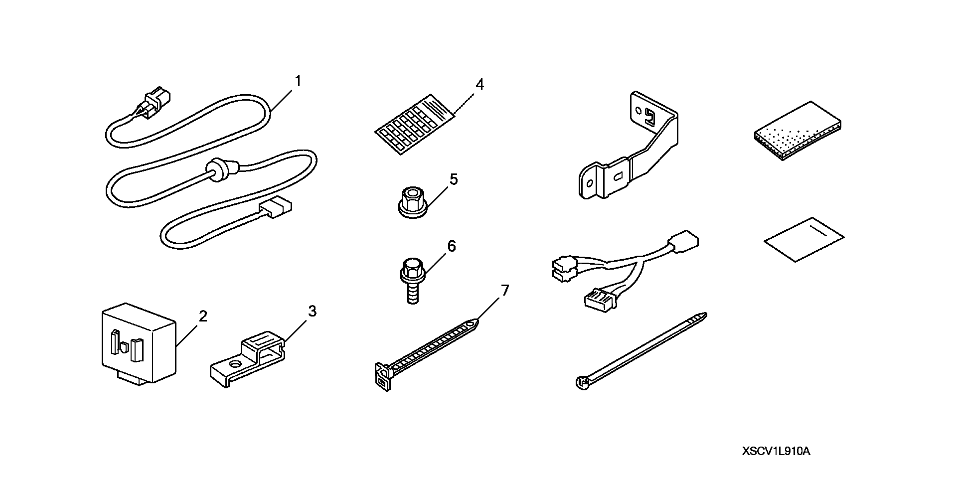 Diagram TRAILER HITCH HARNESS for your 1990 Honda Accord Coupe 2.2L MT LX 