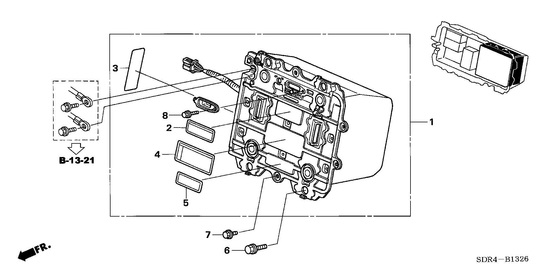 Diagram IMA BATTERY for your 2013 Honda Civic   