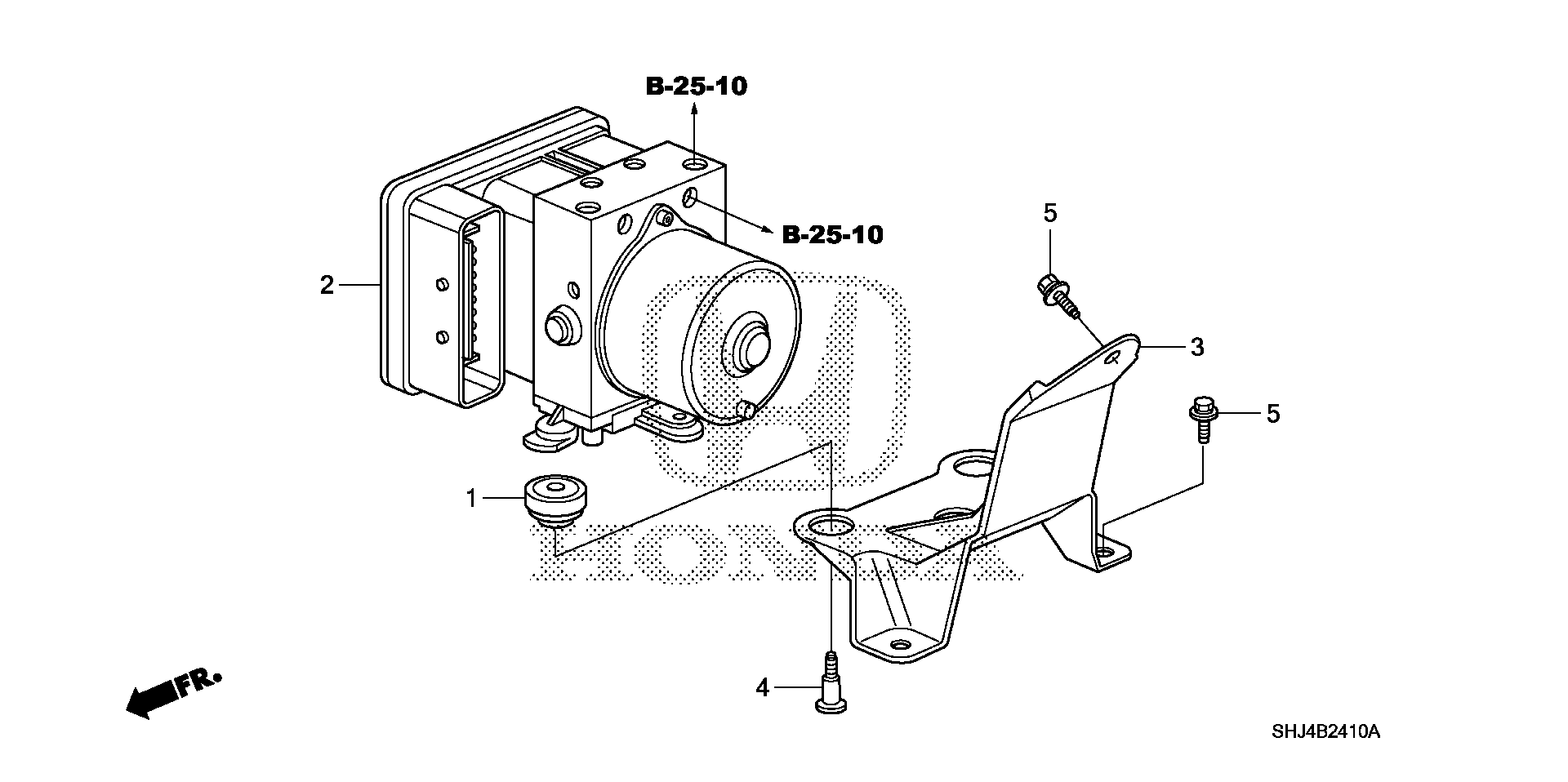 Diagram VSA MODULATOR for your 2007 Honda Odyssey 3.5L VTEC V6 AT LX 