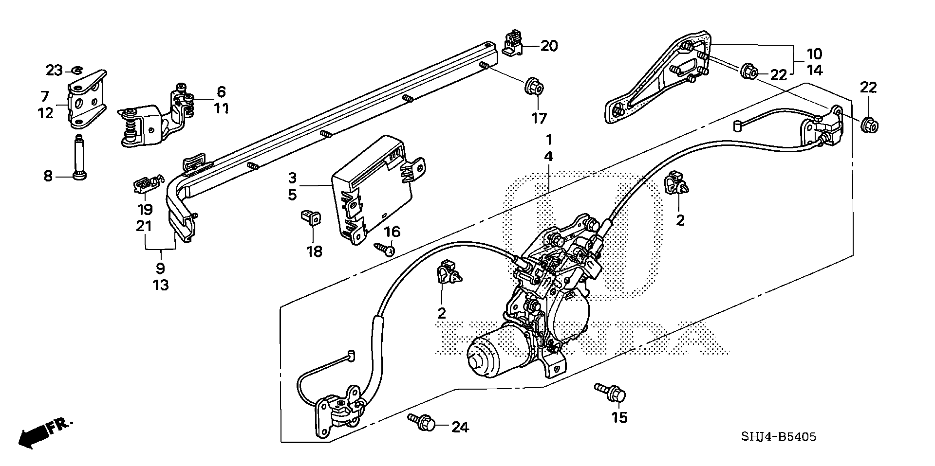 Diagram SLIDE DOOR MOTORS for your 2006 Honda Odyssey 3.5L VTEC V6 AT EX 