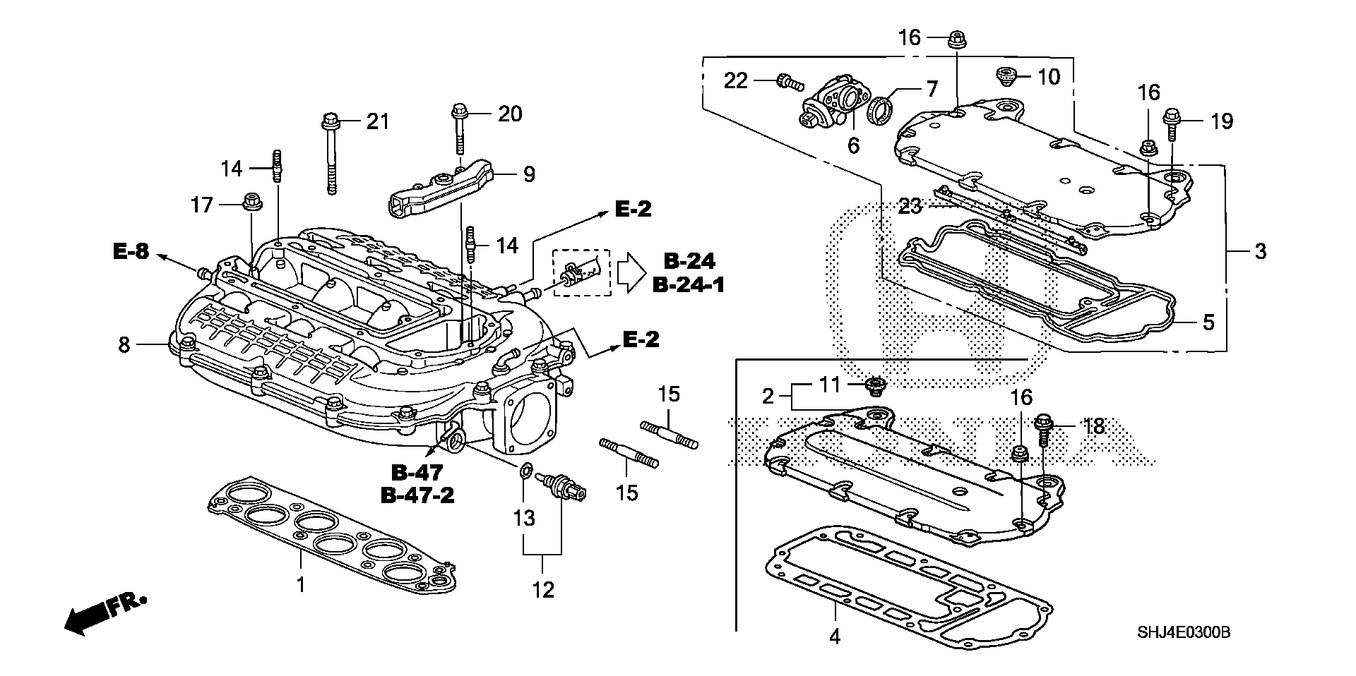 Diagram INTAKE MANIFOLD (1) for your 2006 Honda Odyssey 3.5L VTEC V6 AT EX 