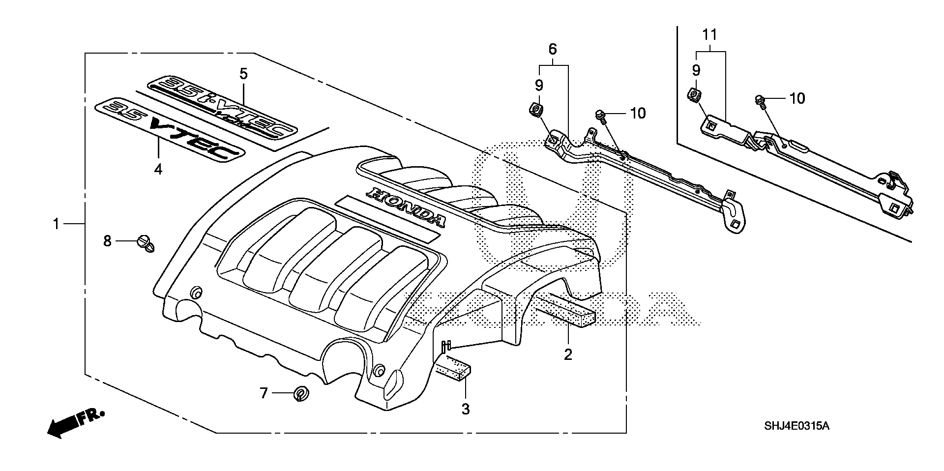 Full size assembly image of ENGINE COVER (1/1)