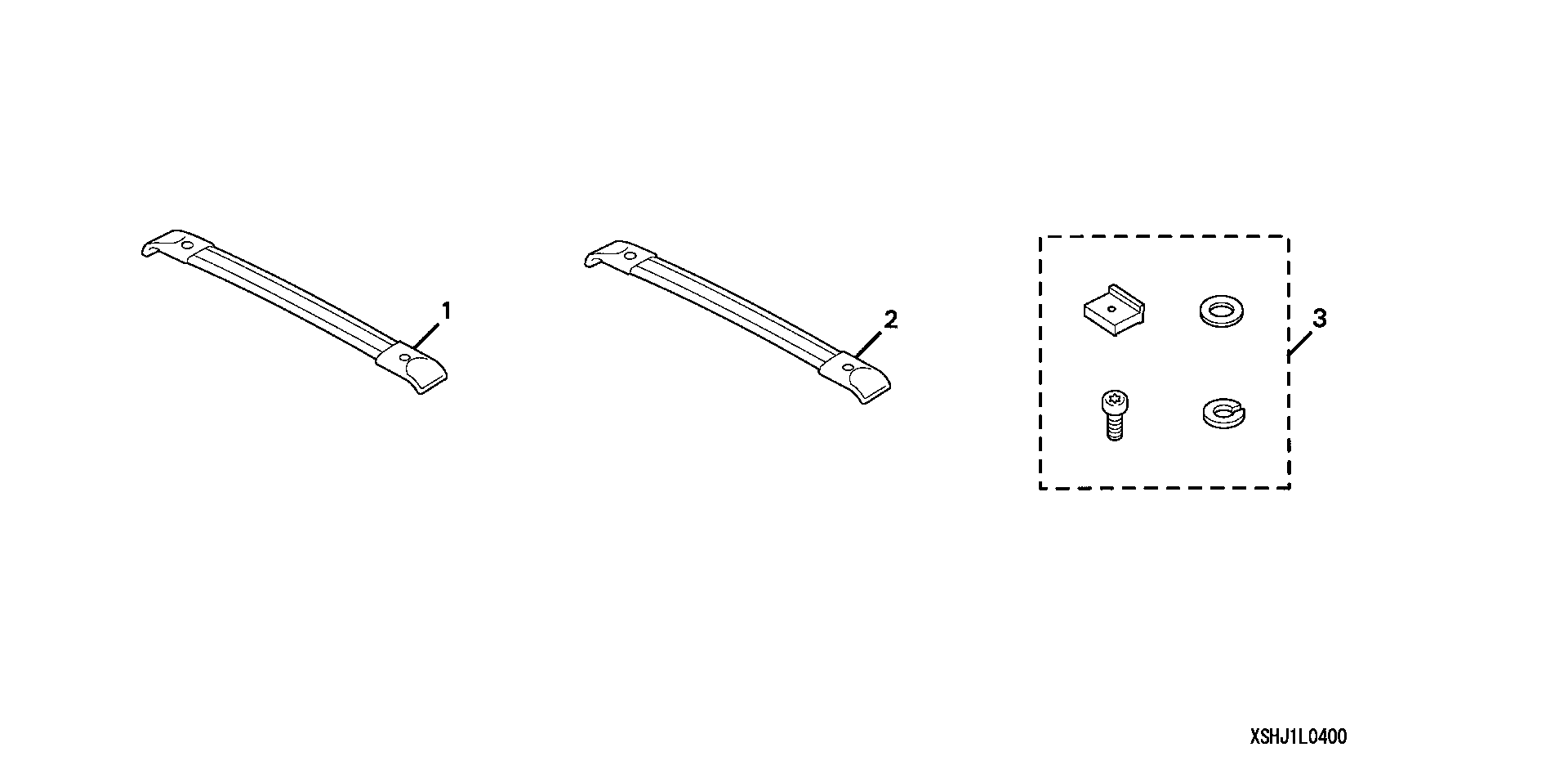 Diagram CROSSBARS for your 2008 Honda Odyssey 3.5L VTEC V6 AT LX 