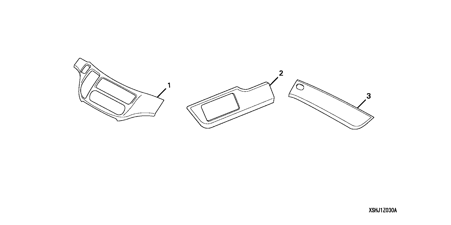 Full size assembly image of METER PANEL AND DASH TRIM  (1) (1/1)