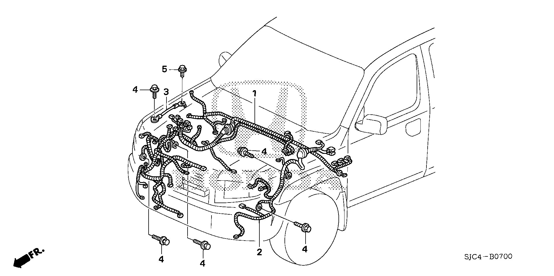 Full size assembly image of WIRE HARNESS (1) (1/1)