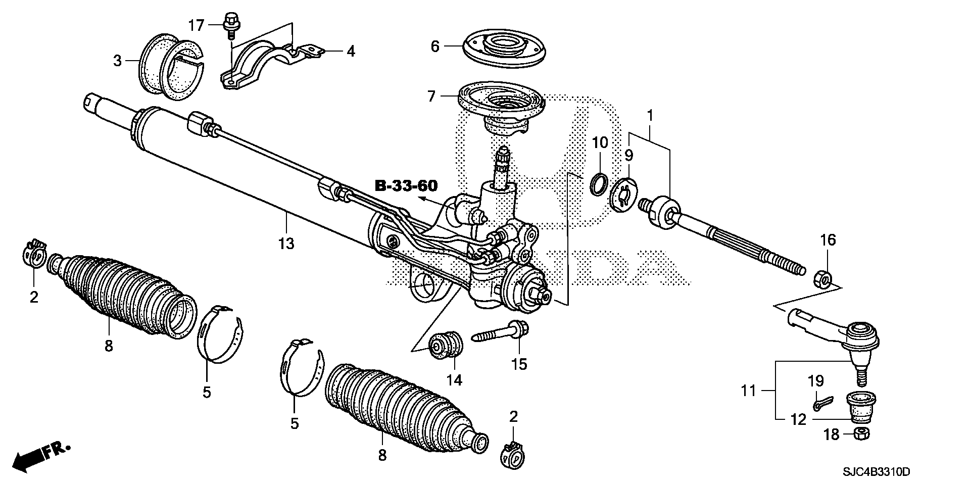 Full size assembly image of P.S. GEAR BOX (1/1)