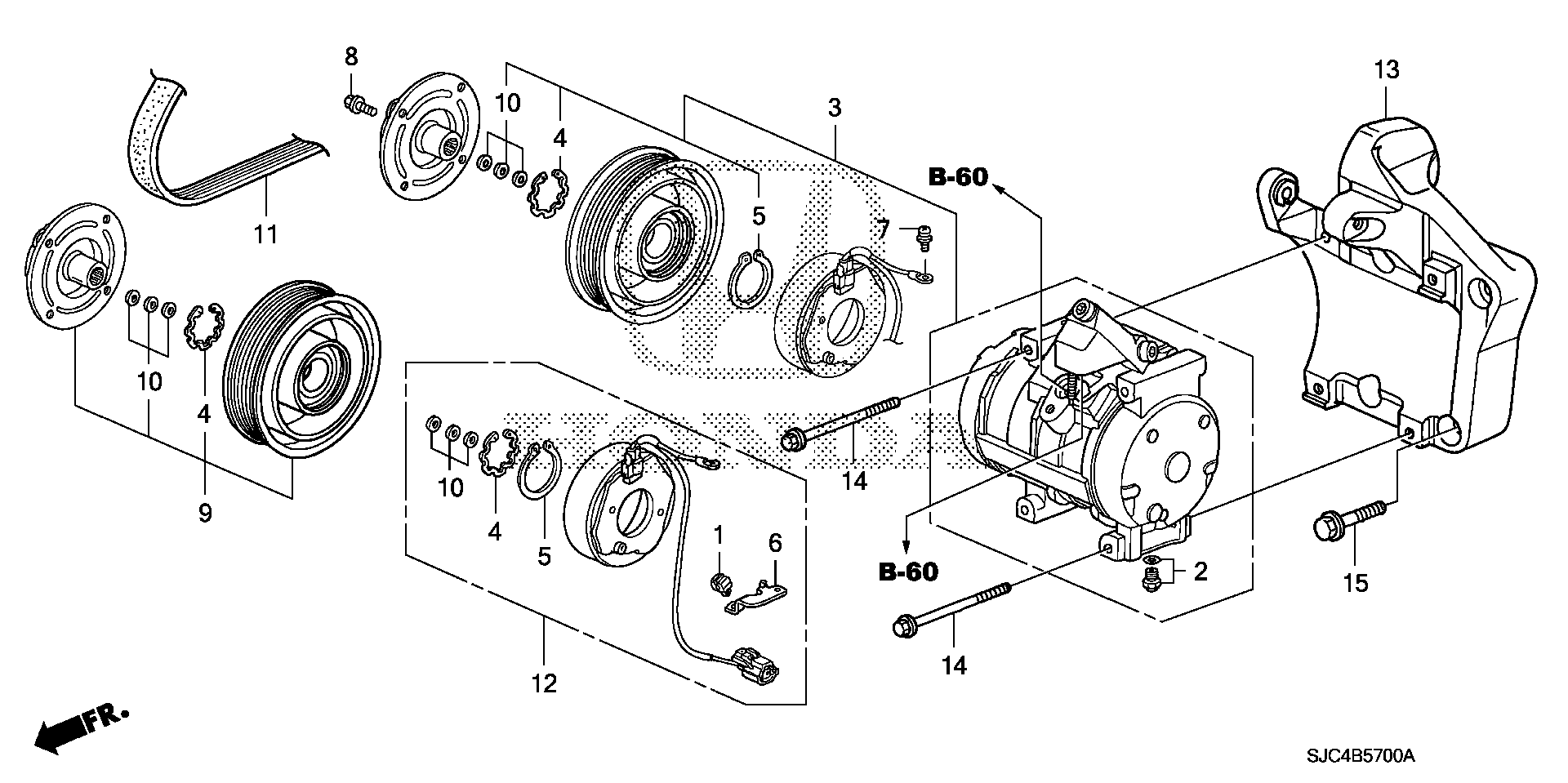Full size assembly image of AIR CONDITIONER (COMPRESSOR) (1) (1/1)