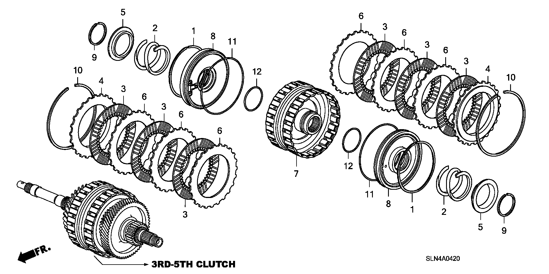 Full size assembly image of CLUTCH (3RD-5TH) (1/1)
