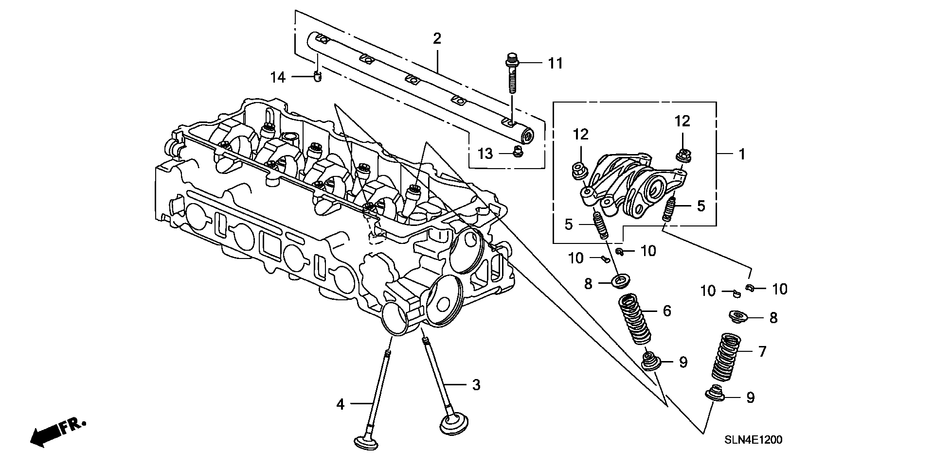 Full size assembly image of VALVE@ROCKER ARM (1/1)