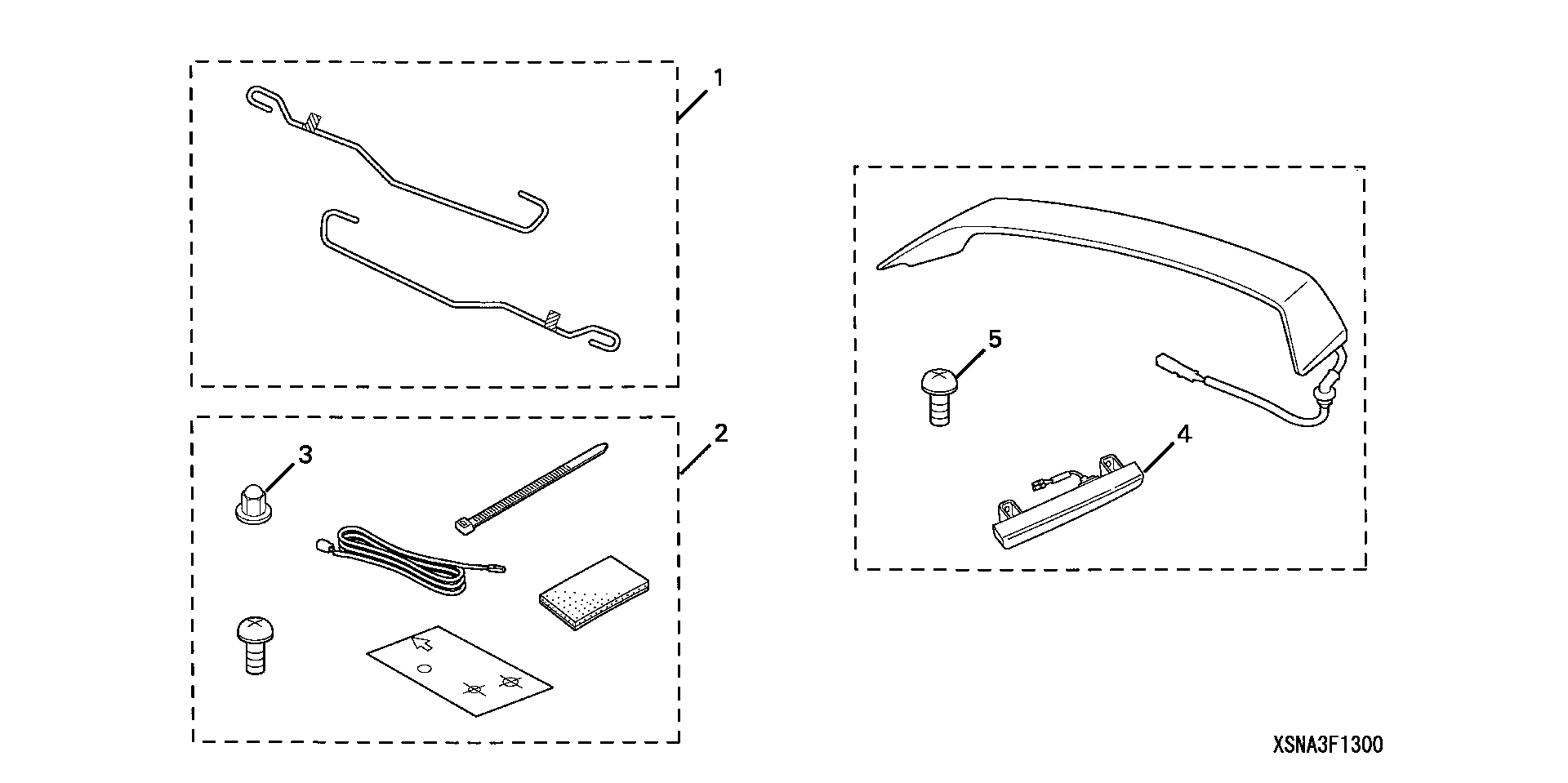 Diagram WING SPOILER for your Honda Civic  