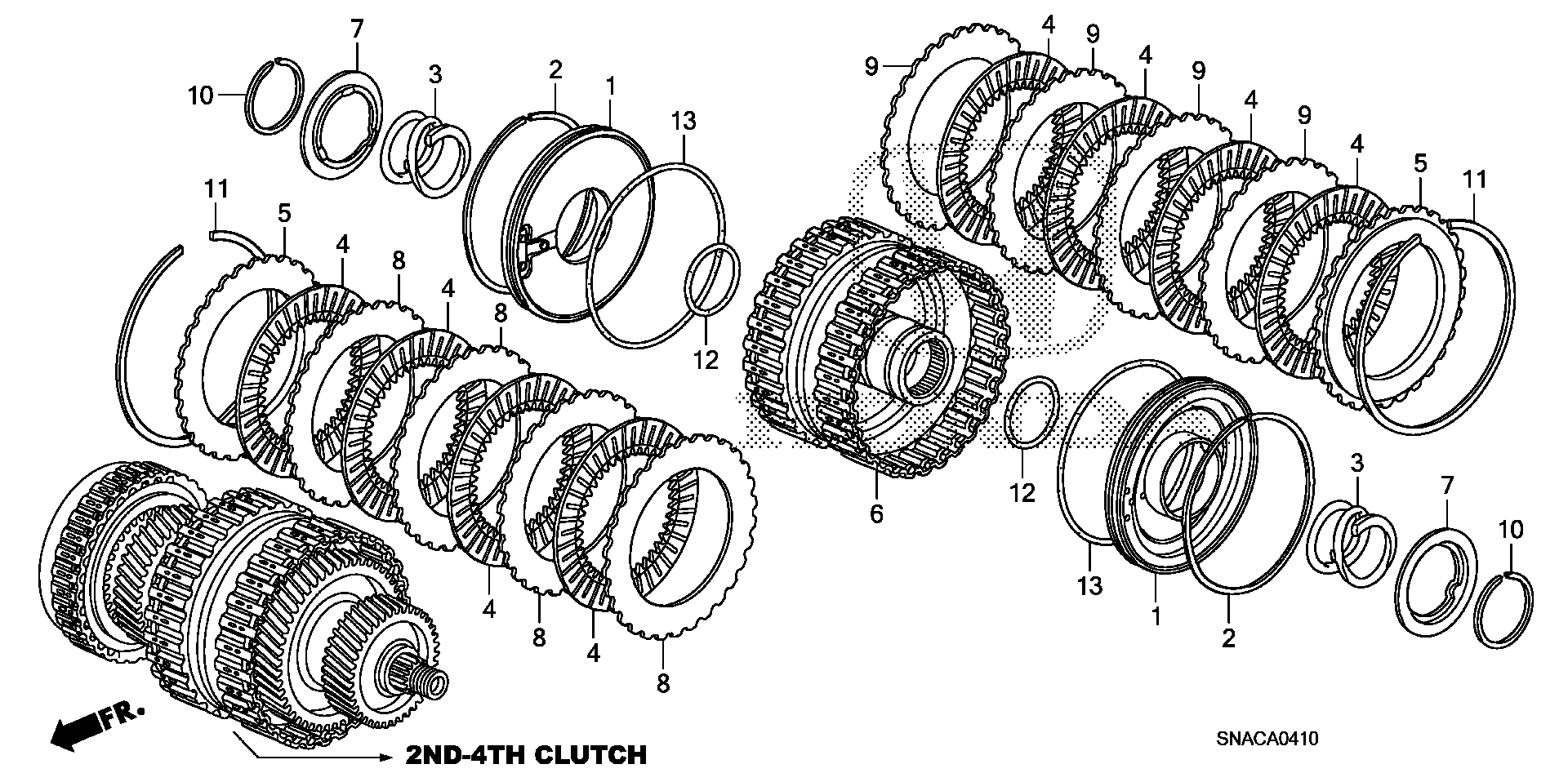 Full size assembly image of CLUTCH (2ND-4TH) (1/1)