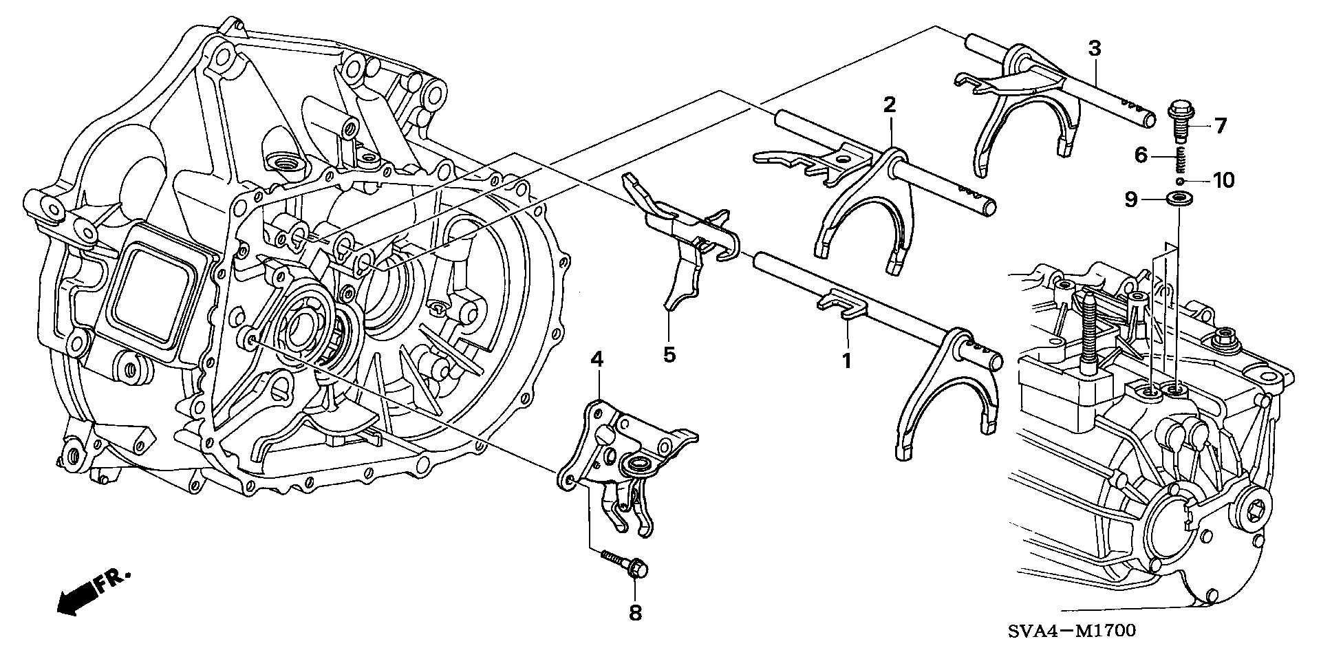 Diagram SHIFT FORK (2.0L) for your 2008 Honda Accord Coupe   