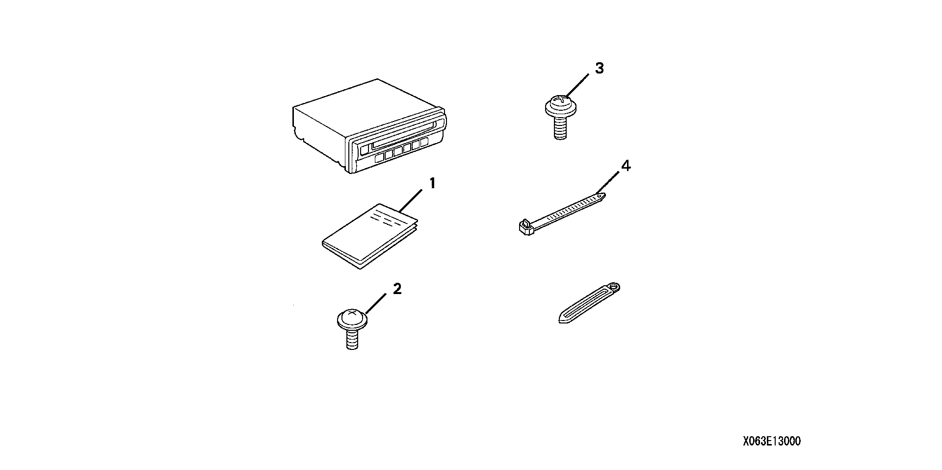 Full size assembly image of IN-DASH 6 DISC CD CHANGER (1/1)