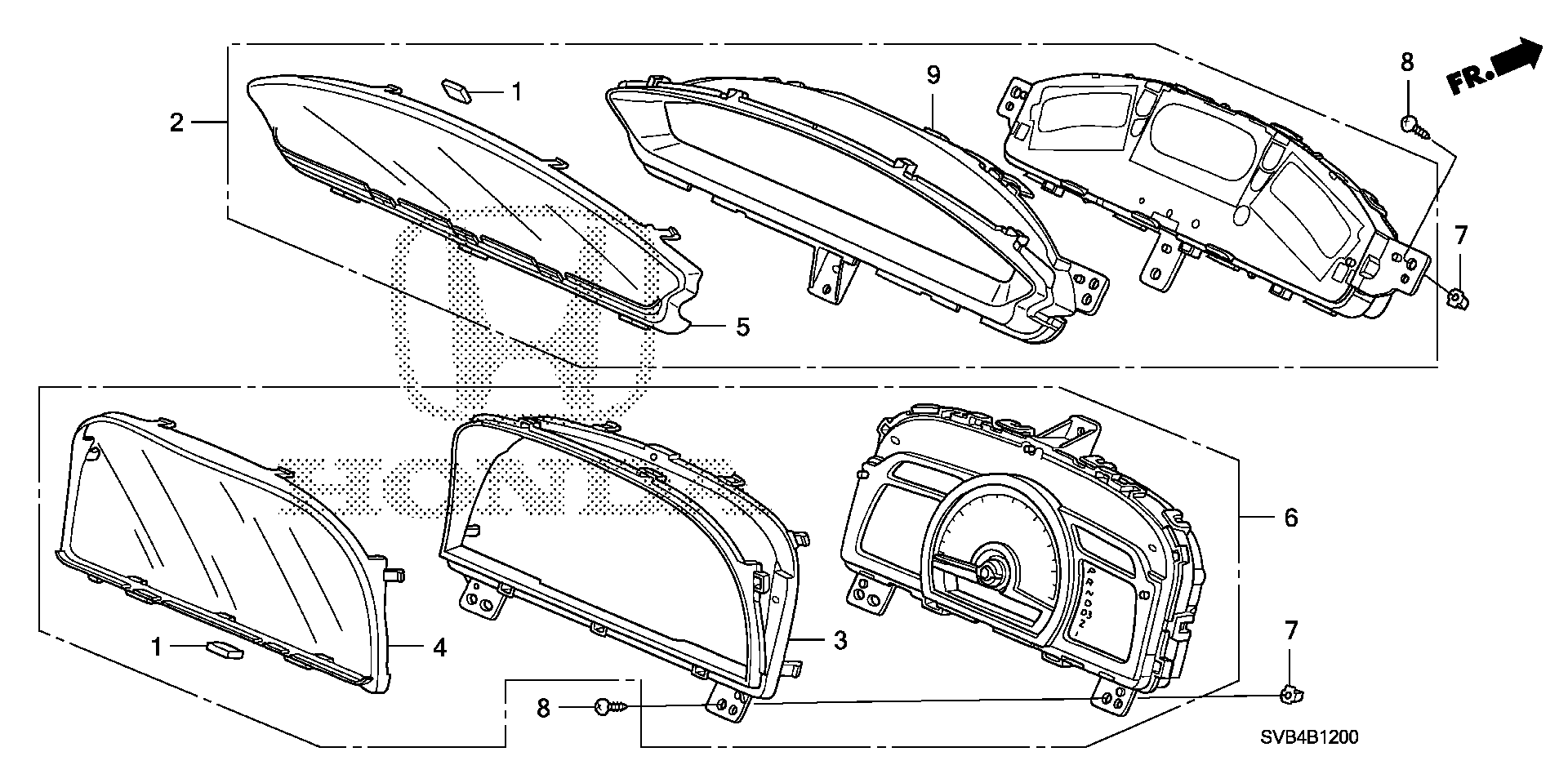 Diagram METER (DENSO) for your 2010 Honda Civic Coupe 2.0L i-VTEC MT SI 