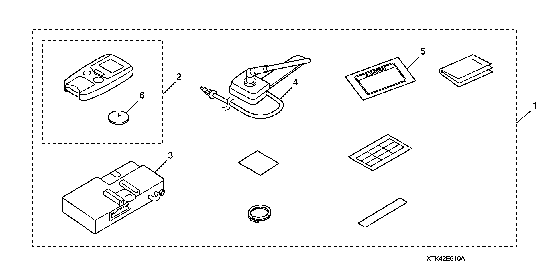 Diagram REMOTE STARTER BASE KIT for your Honda