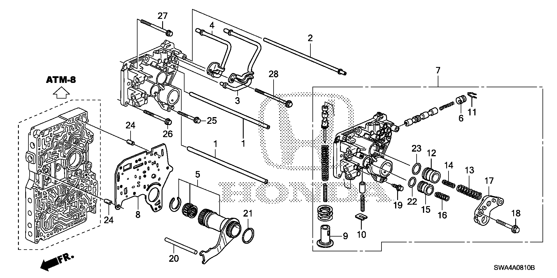 Diagram REGULATOR BODY for your 2007 Honda CR-V 2.4L i-VTEC AT 2WD EX 