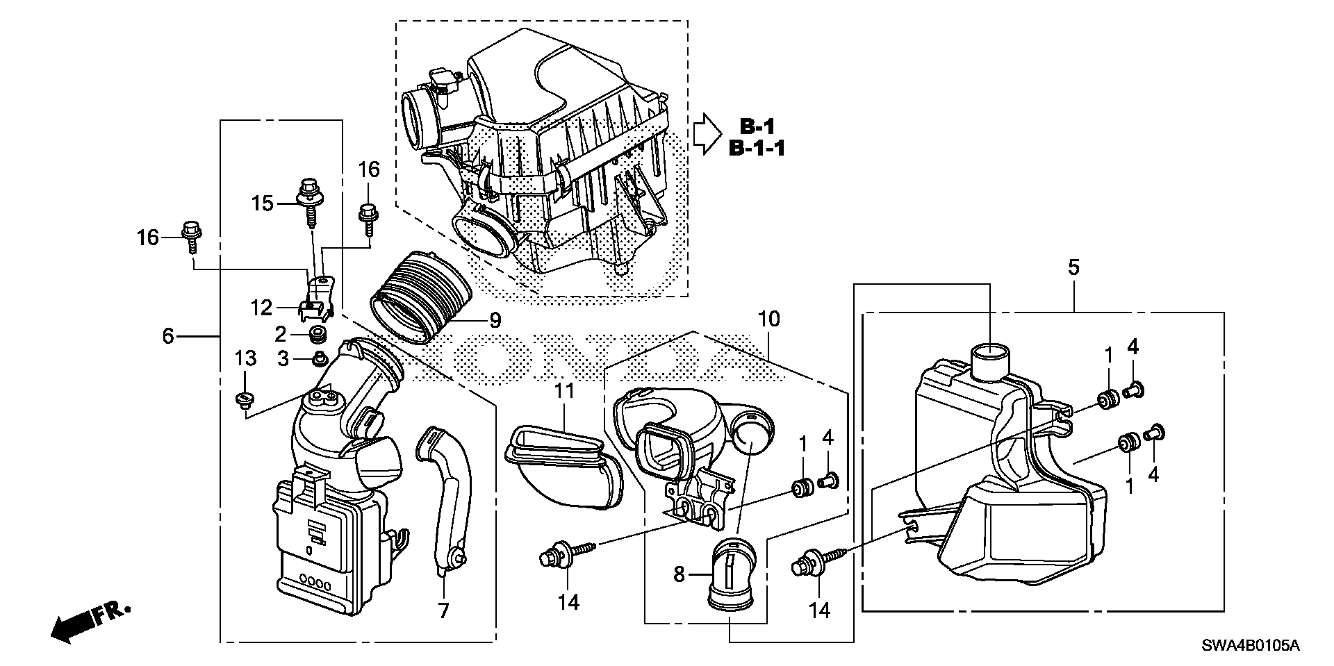 Diagram RESONATOR CHAMBER for your 2020 Honda CR-V   