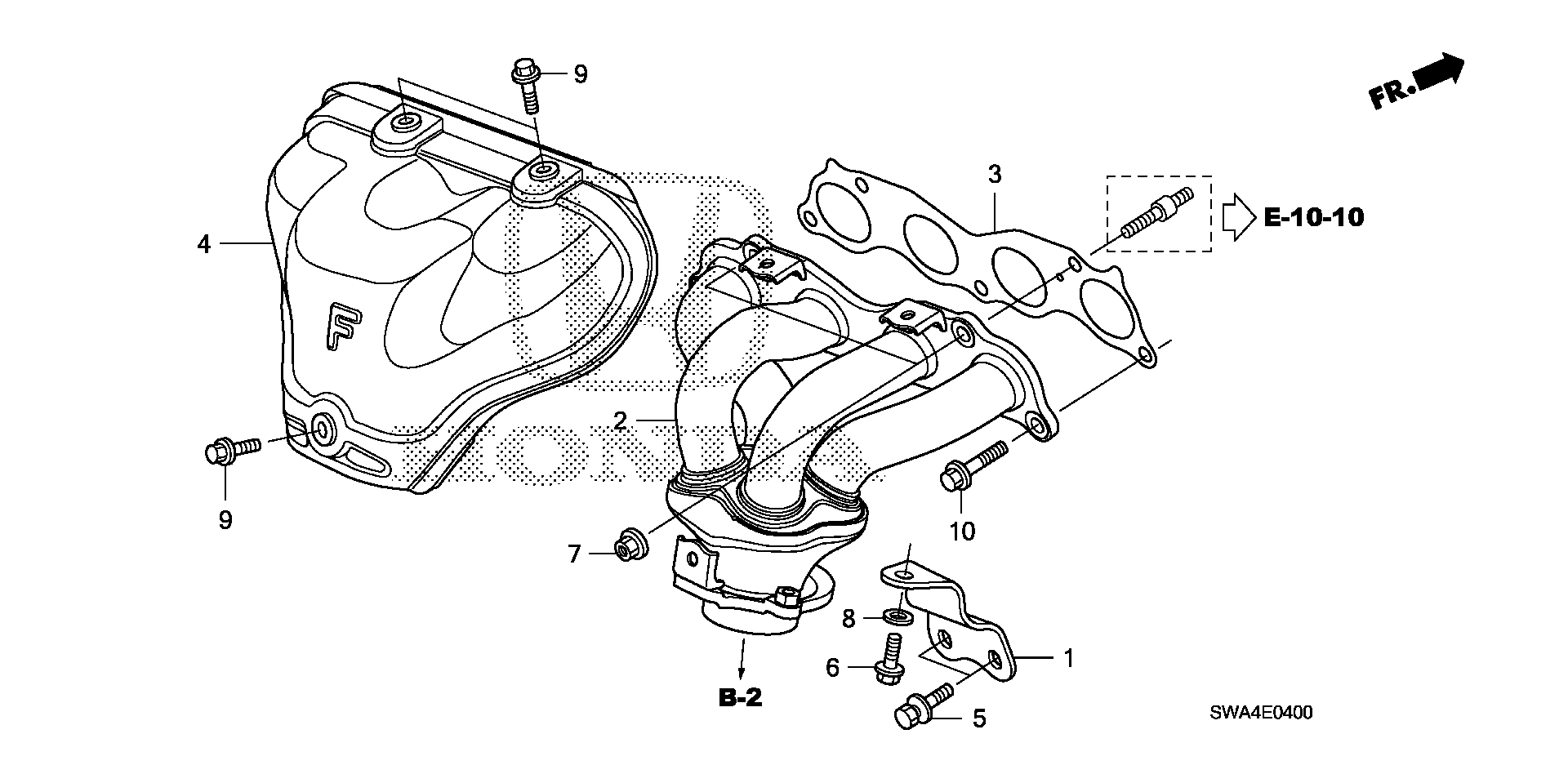 Full size assembly image of EXHAUST MANIFOLD (1/1)