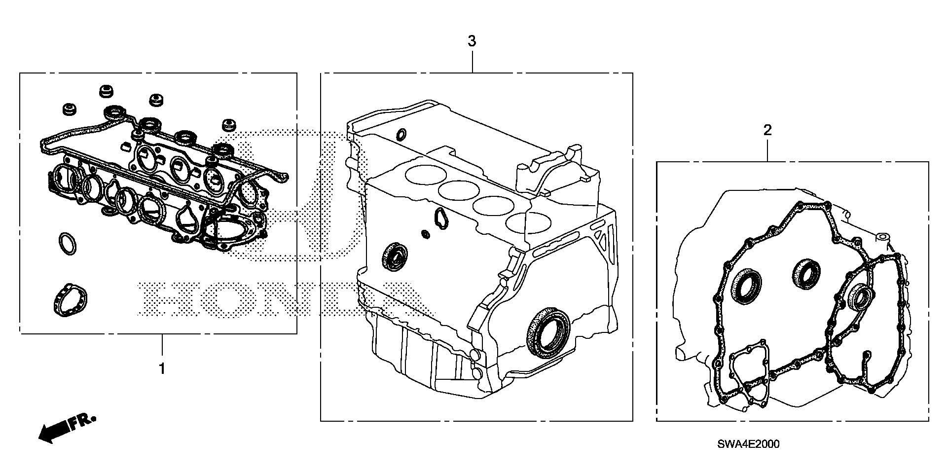 Diagram GASKET KIT for your 2007 Honda CR-V 2.4L i-VTEC AT 2WD LX 