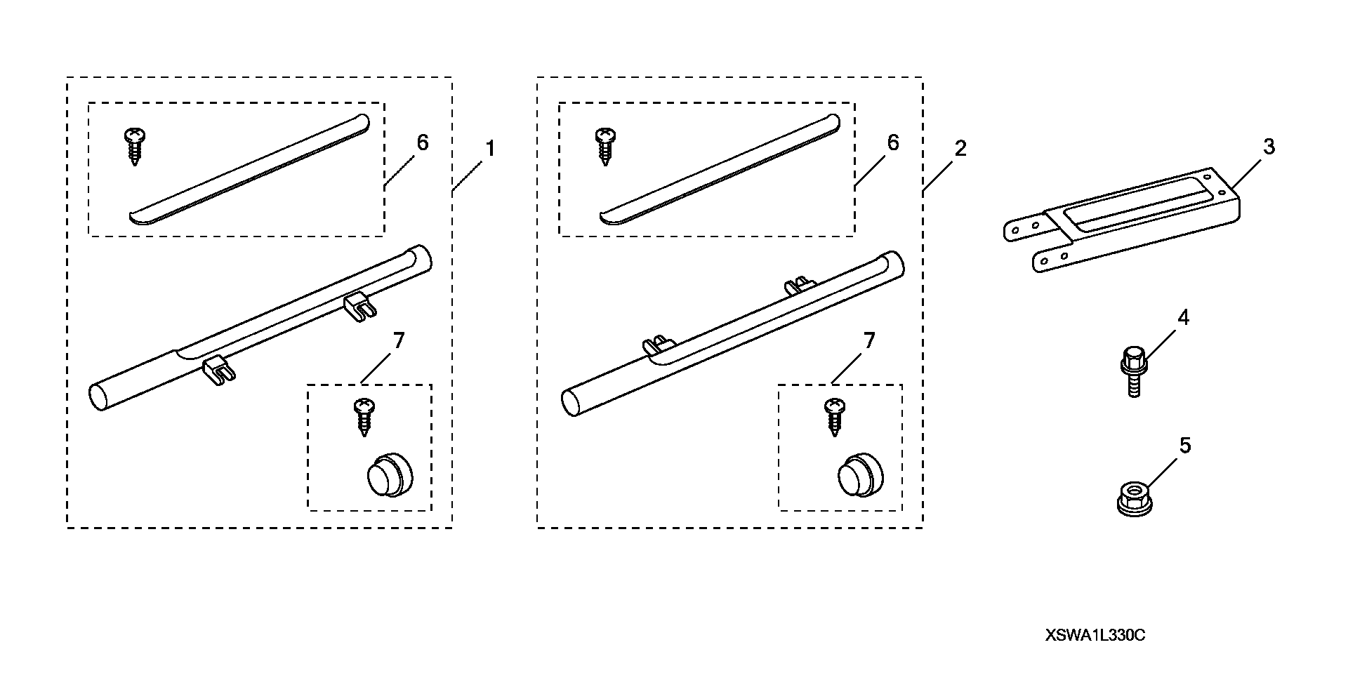 Diagram SIDE STEP (BLACK) for your Honda