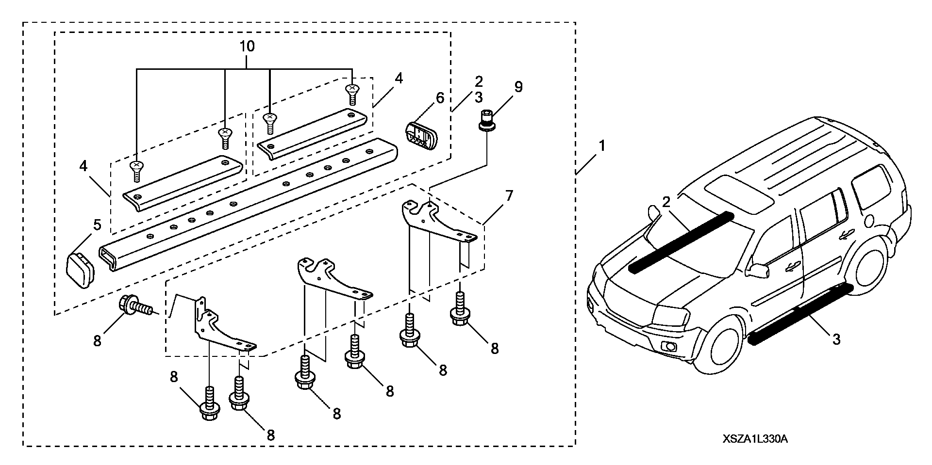 Full size assembly image of SIDE STEPS (1/1)