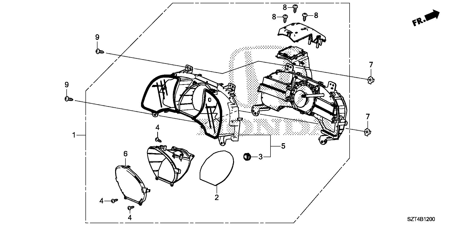 Diagram METER for your 2012 Honda CR-Z HYBRID MT EX 