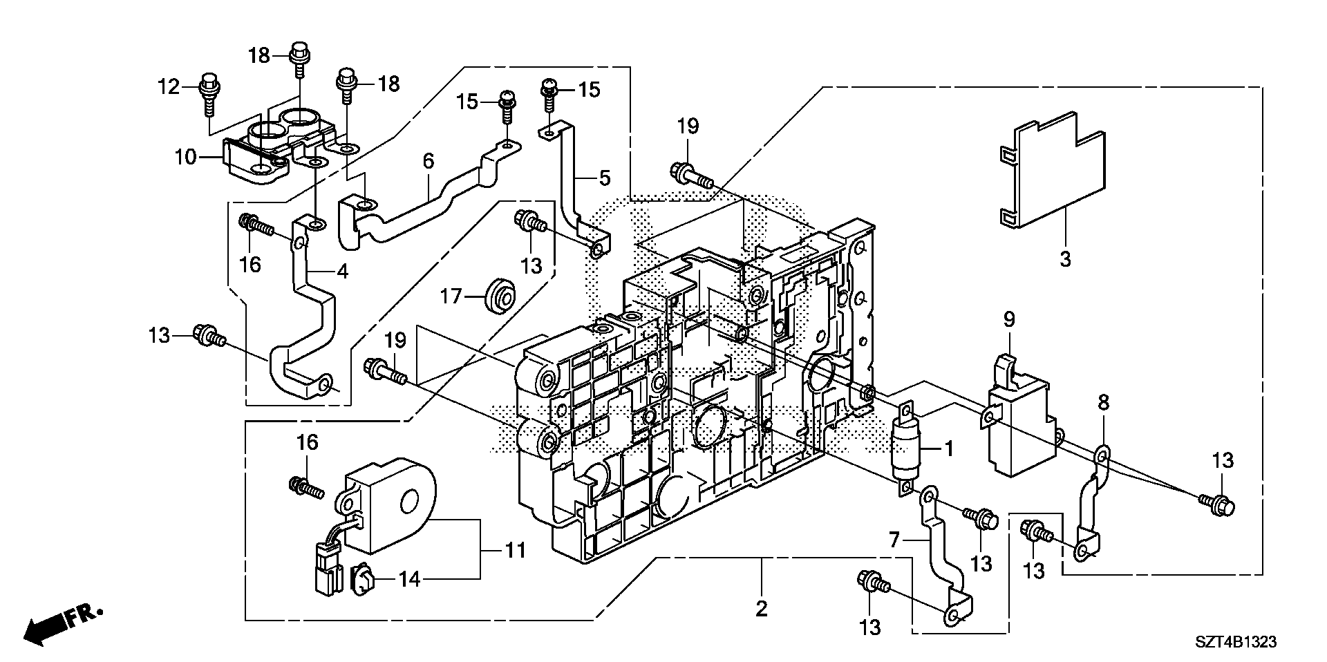 Diagram IMA JUNCTION BOARD for your 2012 Honda CR-Z HYBRID MT Base 