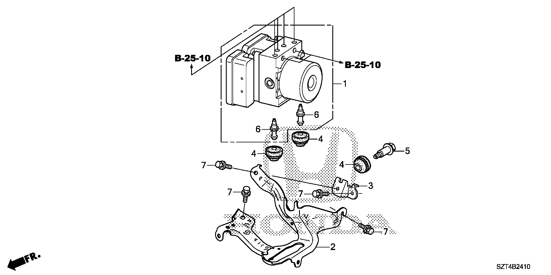 Diagram VSA MODULATOR for your Honda