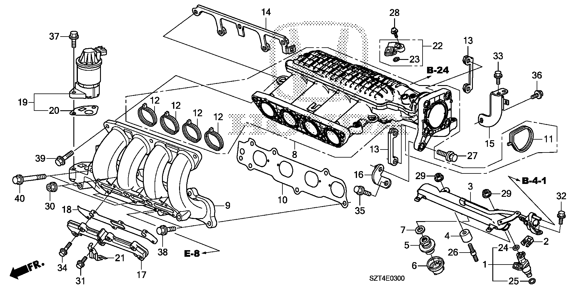 Diagram INTAKE MANIFOLD for your 2012 Honda CR-Z HYBRID MT Base 