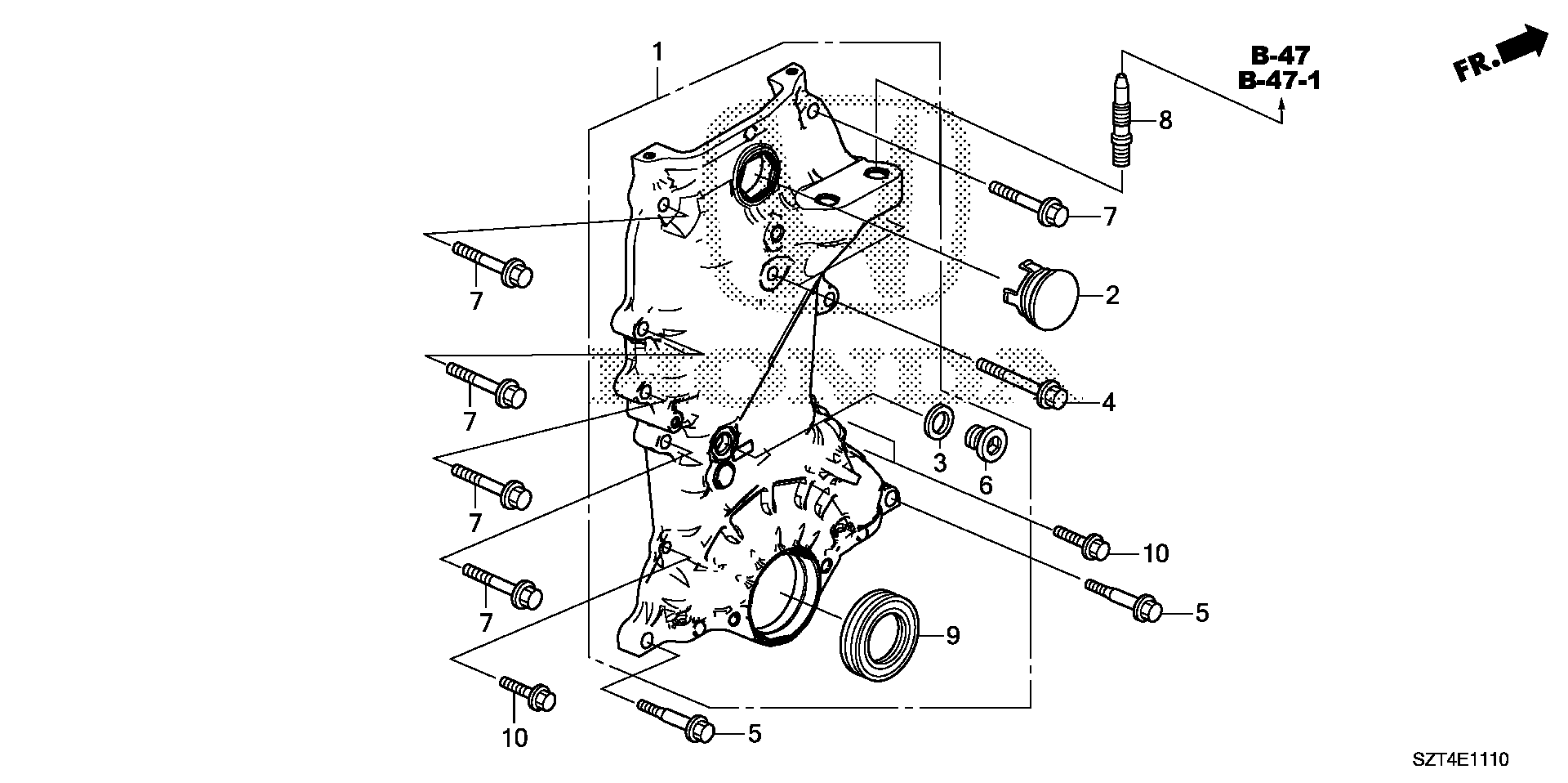 Diagram CHAIN CASE for your 2012 Honda CR-Z HYBRID MT Base 