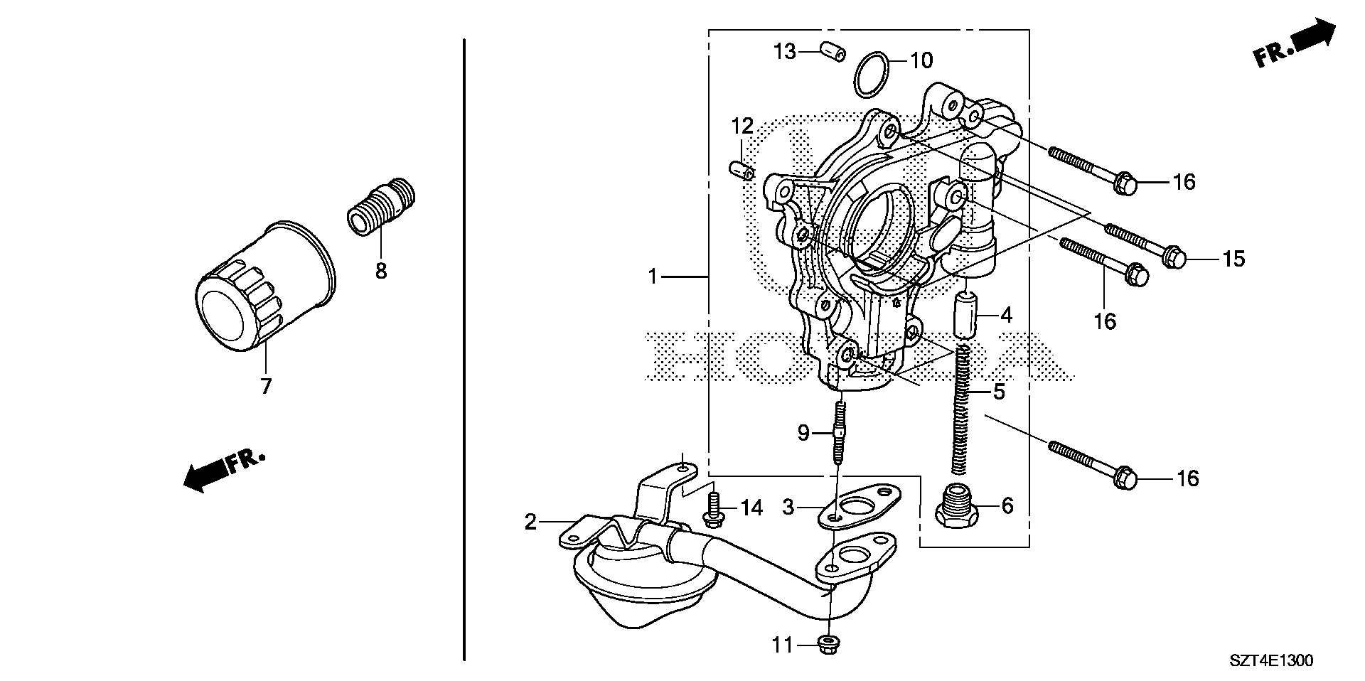 Diagram OIL PUMP for your 2012 Honda CR-Z HYBRID MT Base 