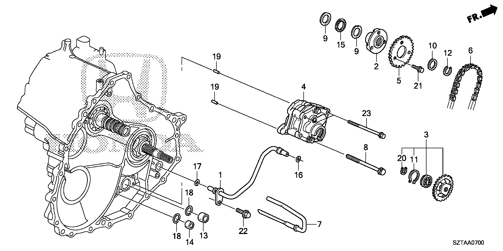 Diagram OIL PUMP for your 2015 Honda CR-Z HYBRID AT EX 