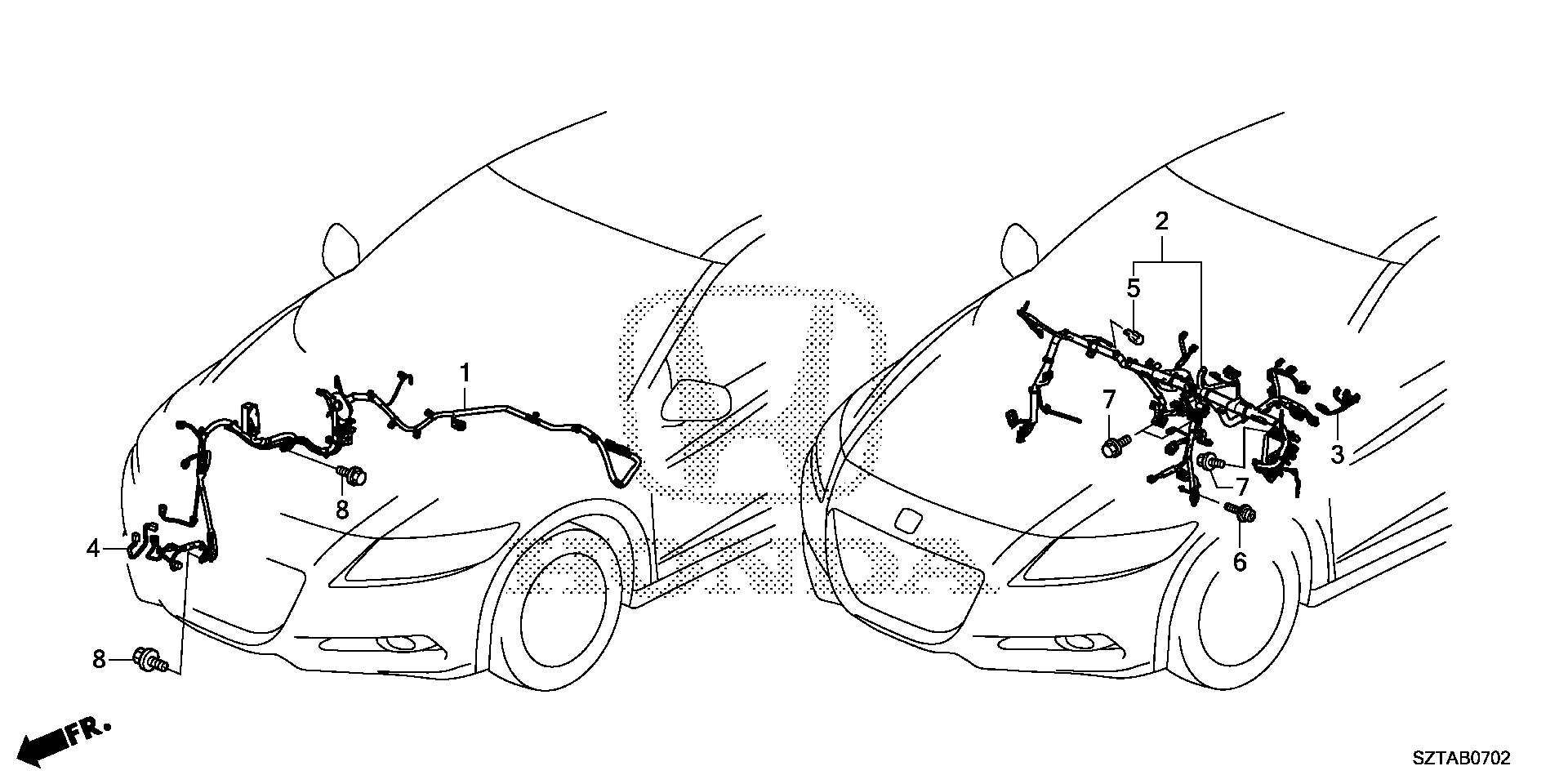 Diagram WIRE HARNESS (3) for your 2015 Honda CR-Z HYBRID AT Base 