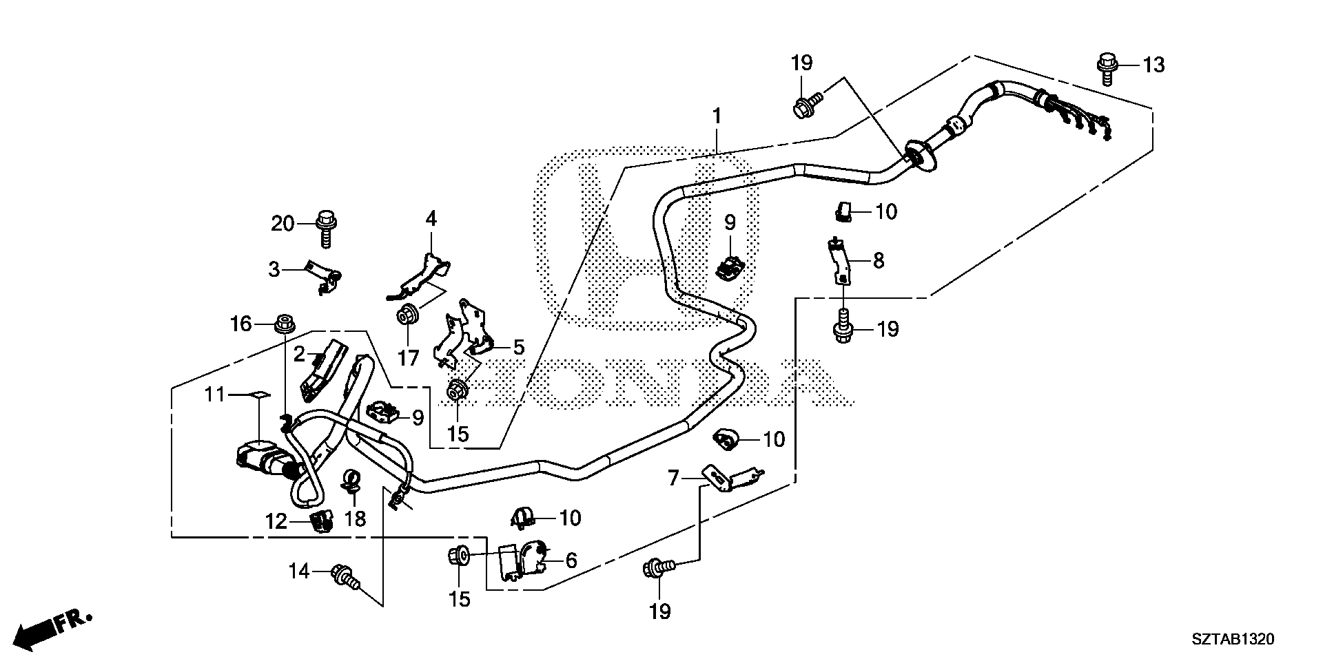 Diagram IMA MAIN CABLE@STAY for your 2015 Honda CR-Z HYBRID MT EX 