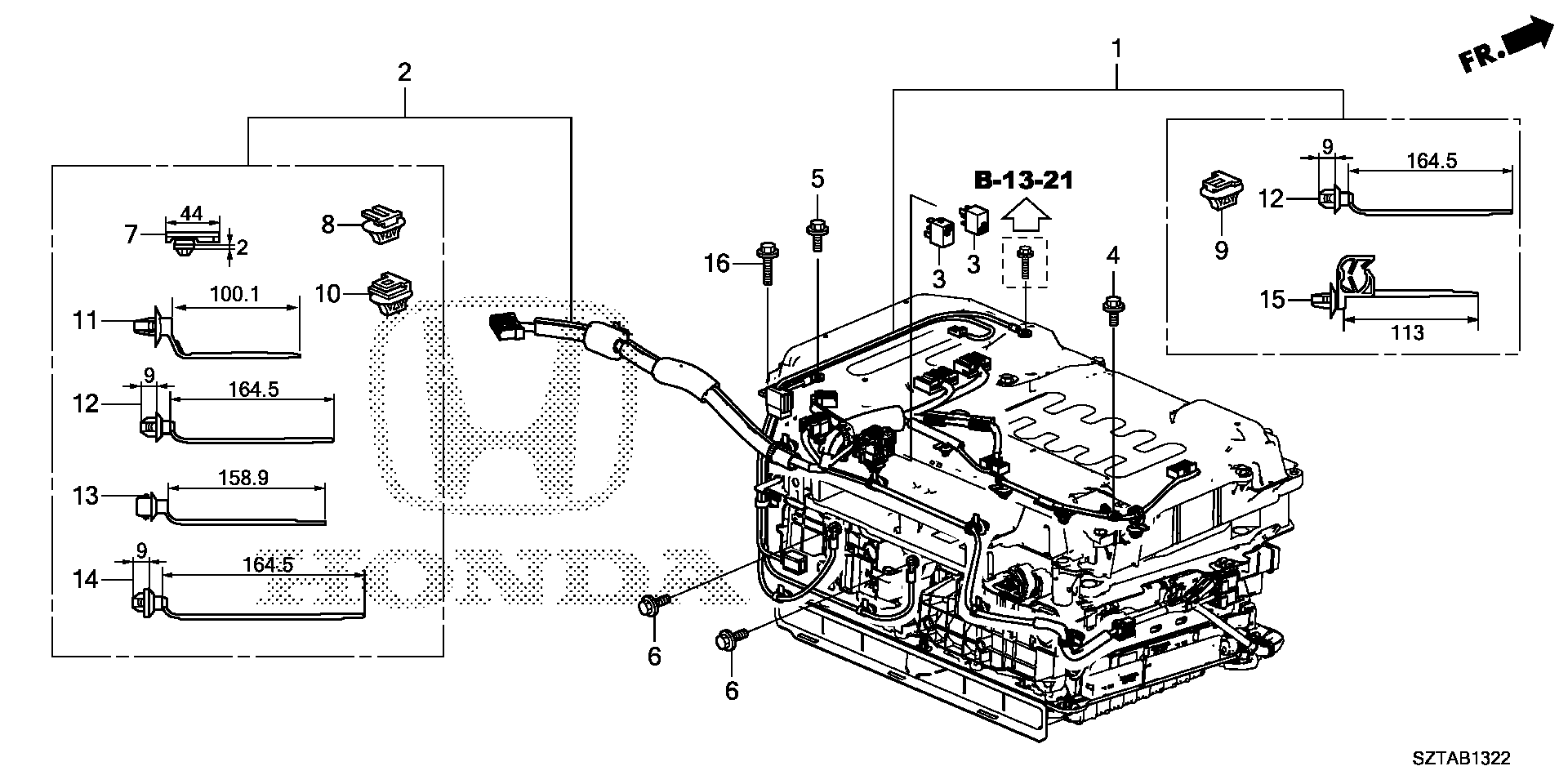 Diagram IMA IPU HARNESS for your 2015 Honda CR-Z HYBRID MT EX 