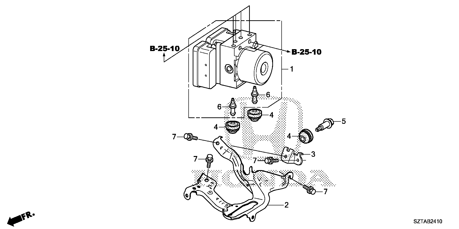 Diagram VSA MODULATOR (1) for your 2013 Honda CR-Z HYBRID MT EX NAVIGATION 