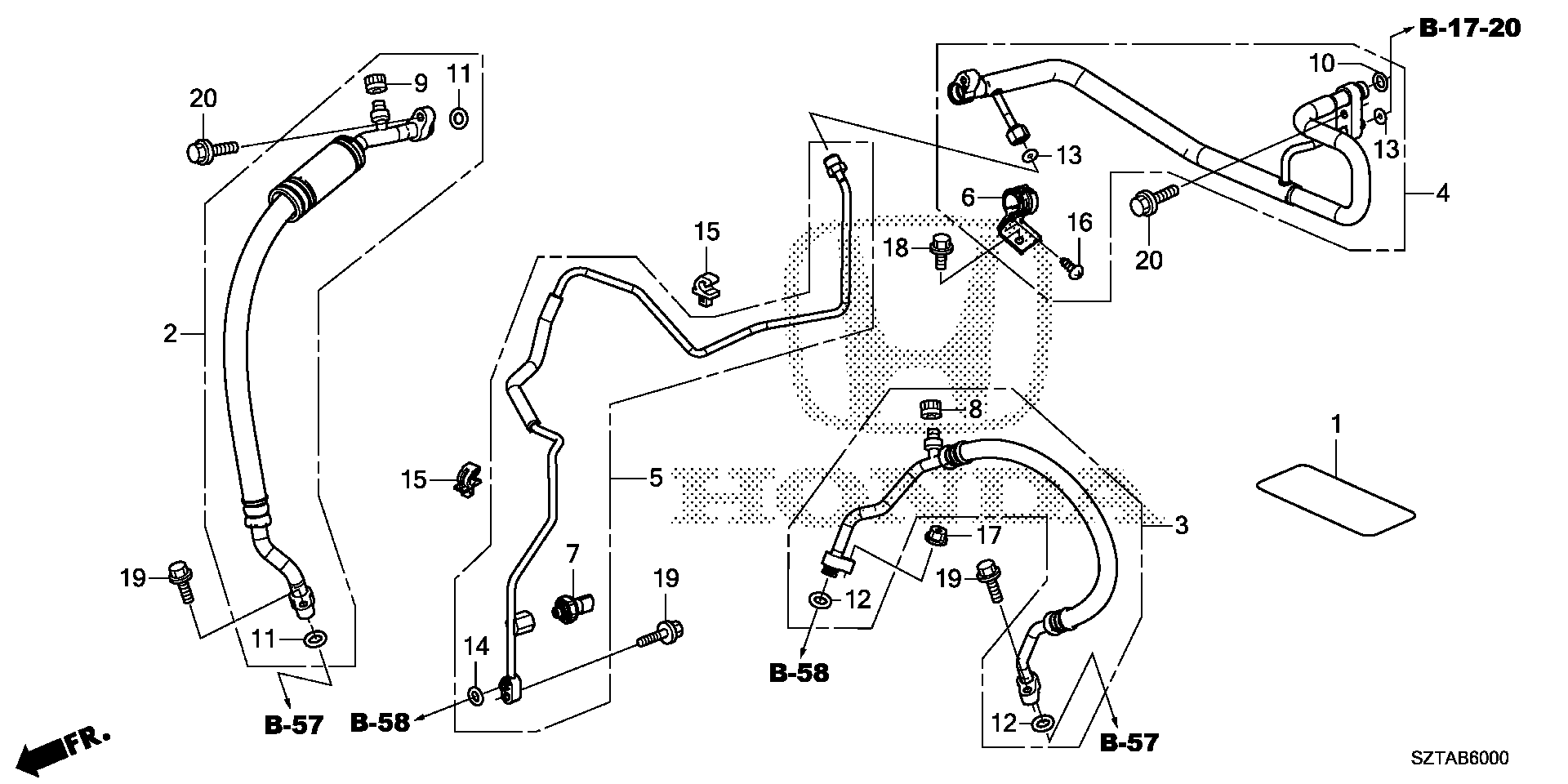 Diagram HOSES@PIPES for your 2015 Honda CR-Z HYBRID AT EX 