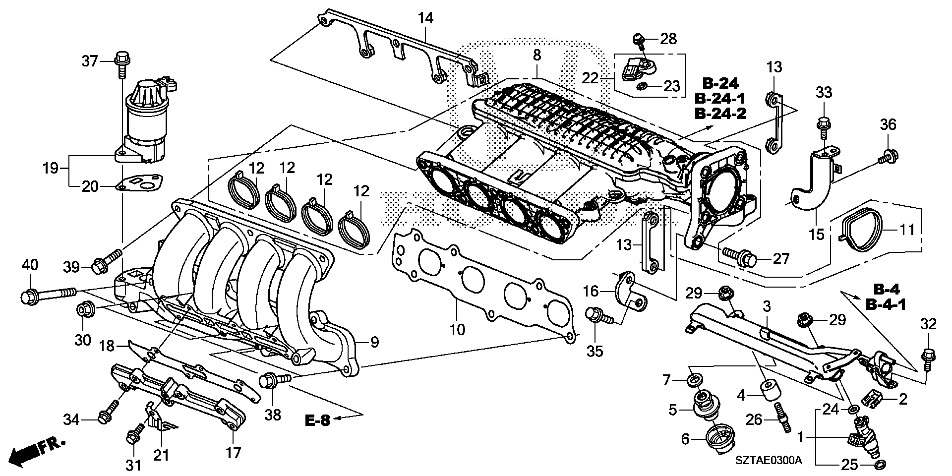 Diagram INTAKE MANIFOLD for your 2015 Honda CR-Z HYBRID AT Base 