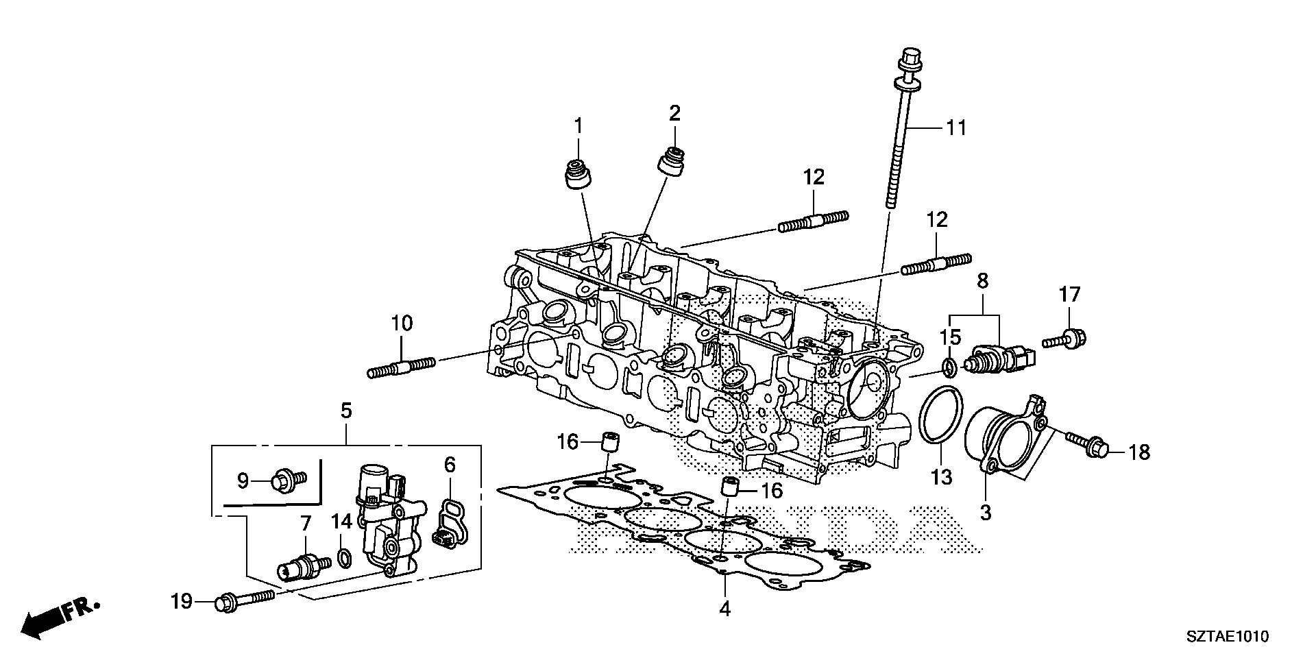 Diagram SPOOL VALVE for your 2015 Honda CR-Z HYBRID AT EX 