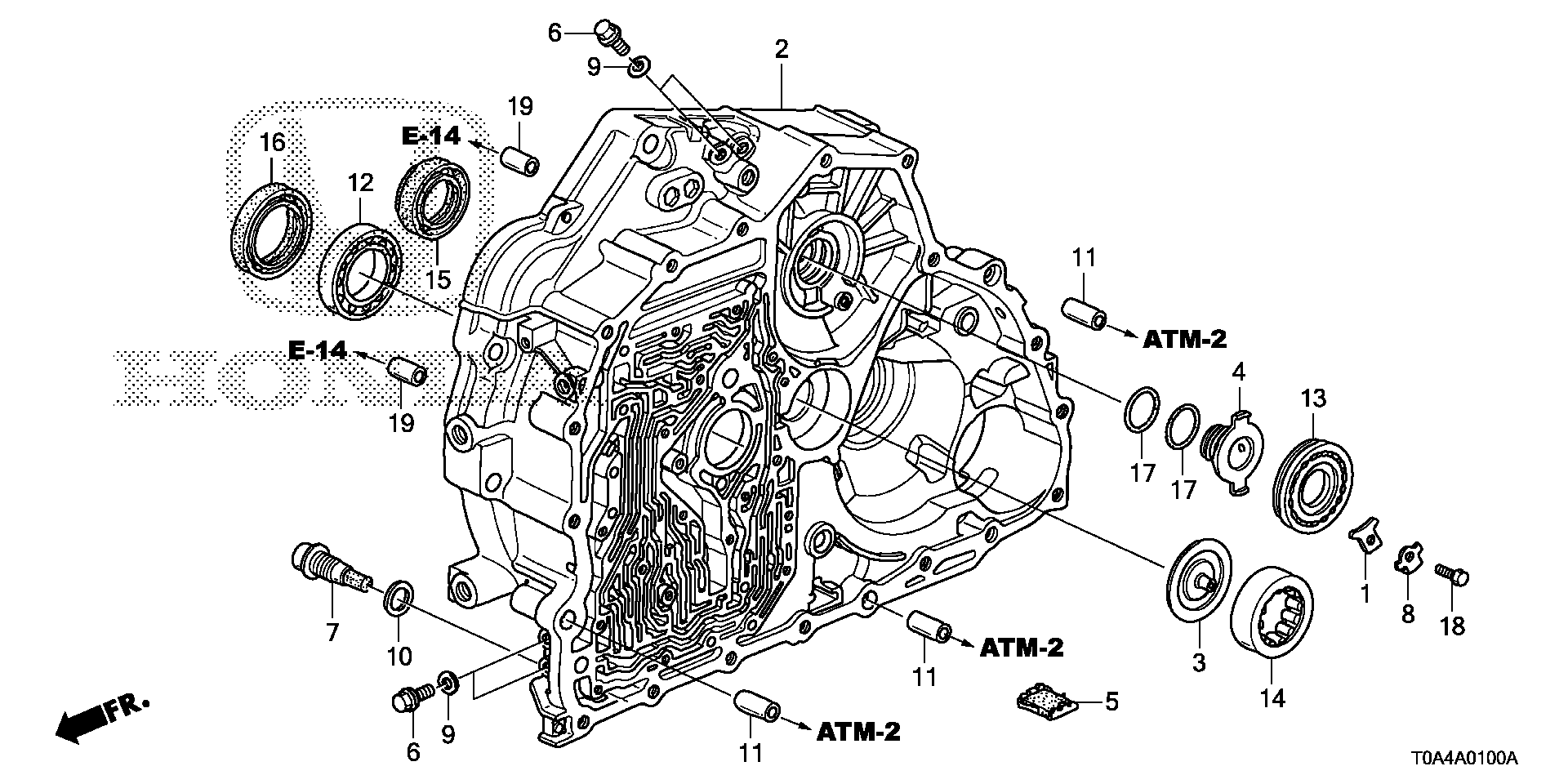 Full size assembly image of TORQUE CONVERTER CASE (5AT) (1/1)