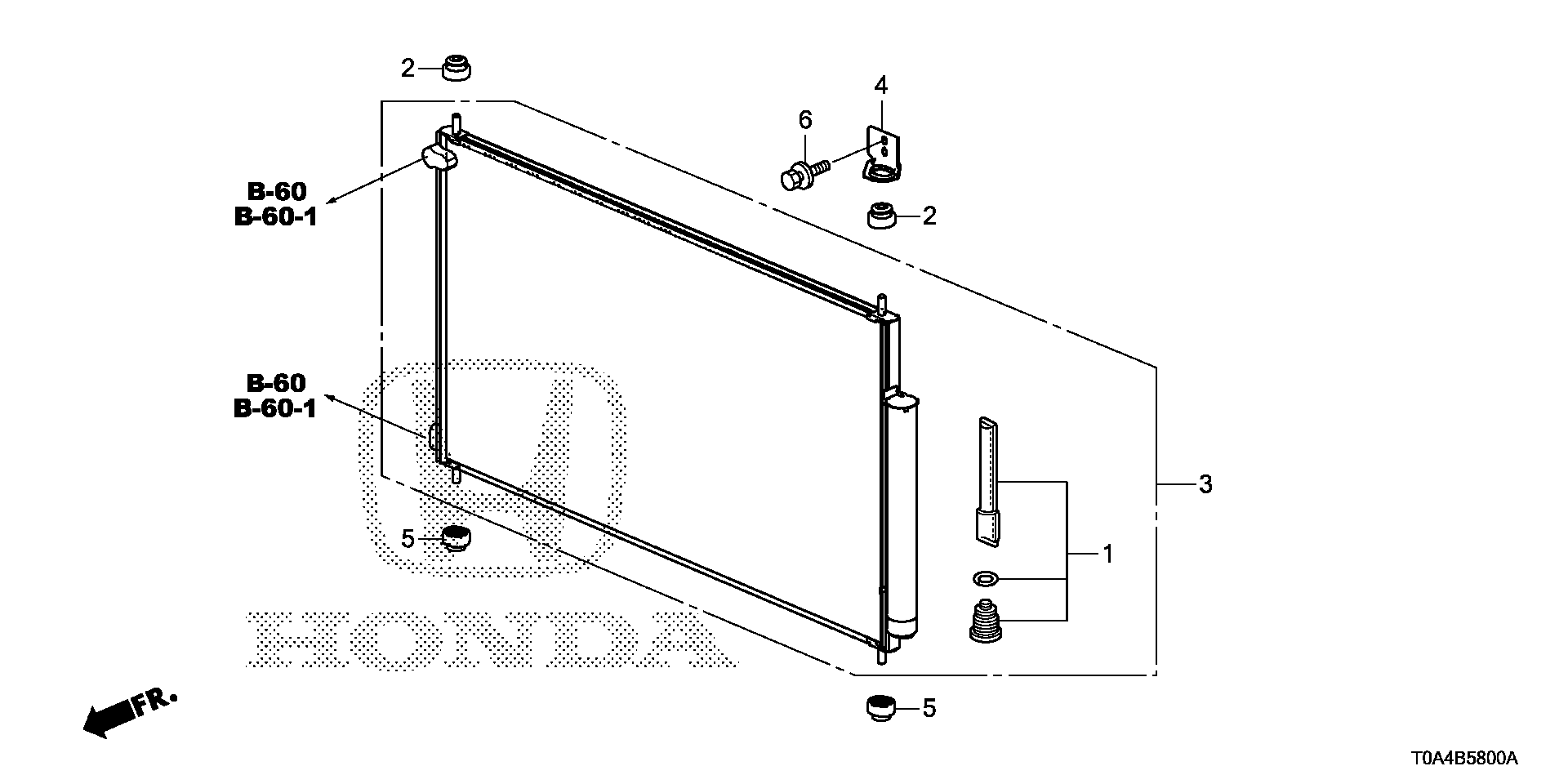 Diagram CONDENSER for your Honda