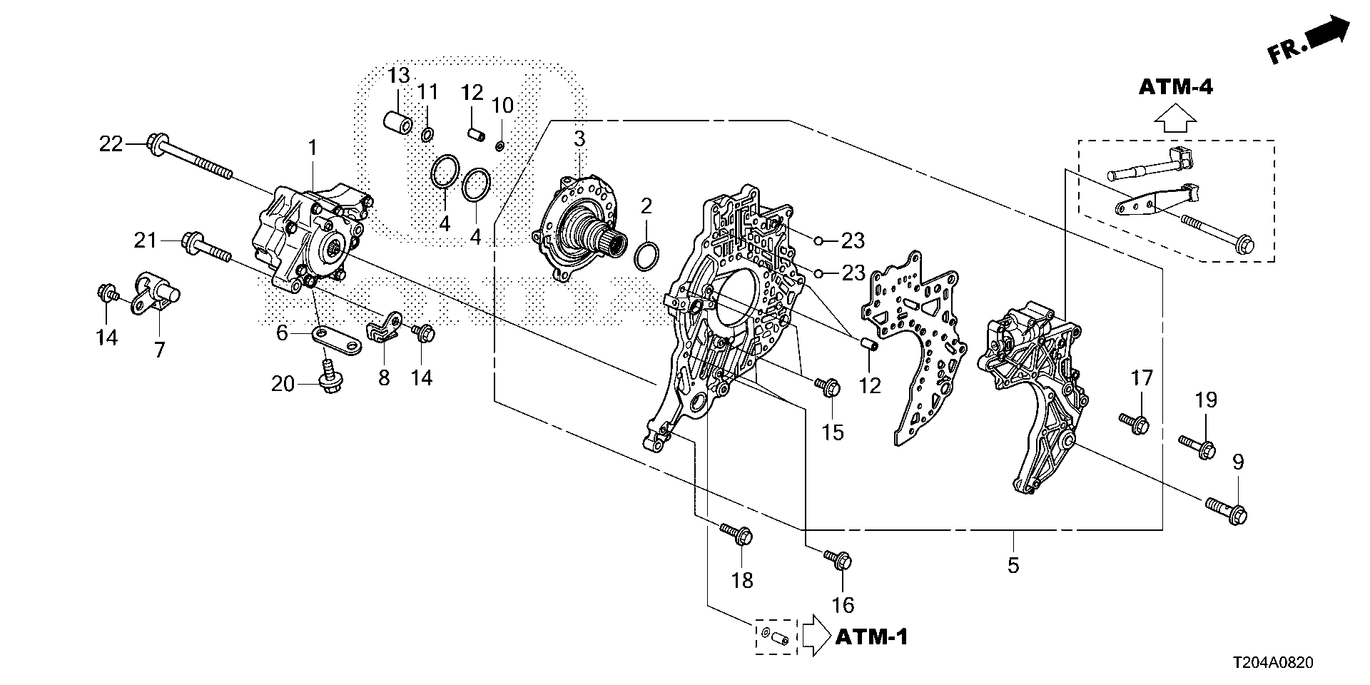 Full size assembly image of OIL PUMP@STATOR SHAFT (1.5L) (1/1)