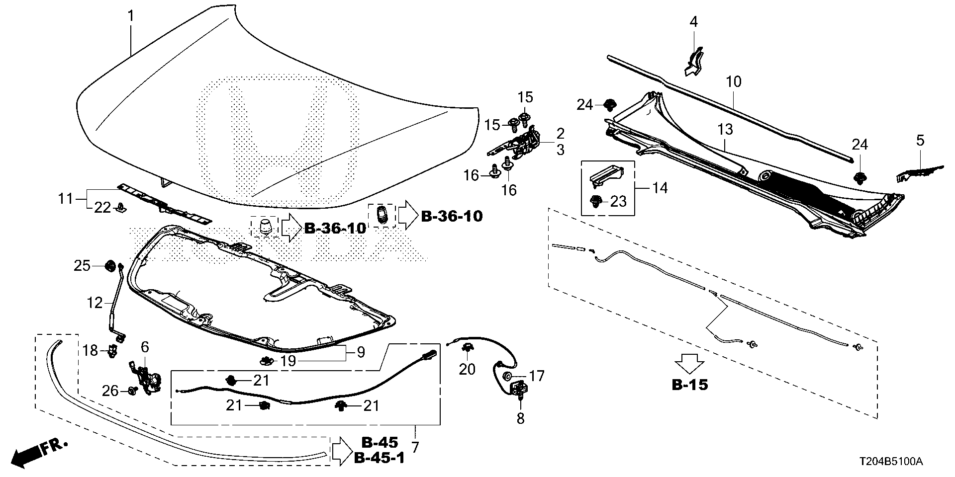 Honda Civic Cover R Hood Hinge Engine Body T A Norm Reeves Honda Vista Vista Ca