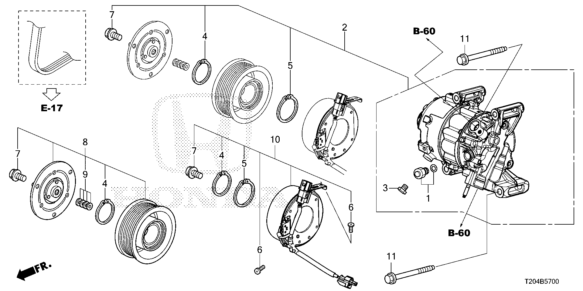 Full size assembly image of AIR CONDITIONER (COMPRESSOR) (1.5L) (1/1)